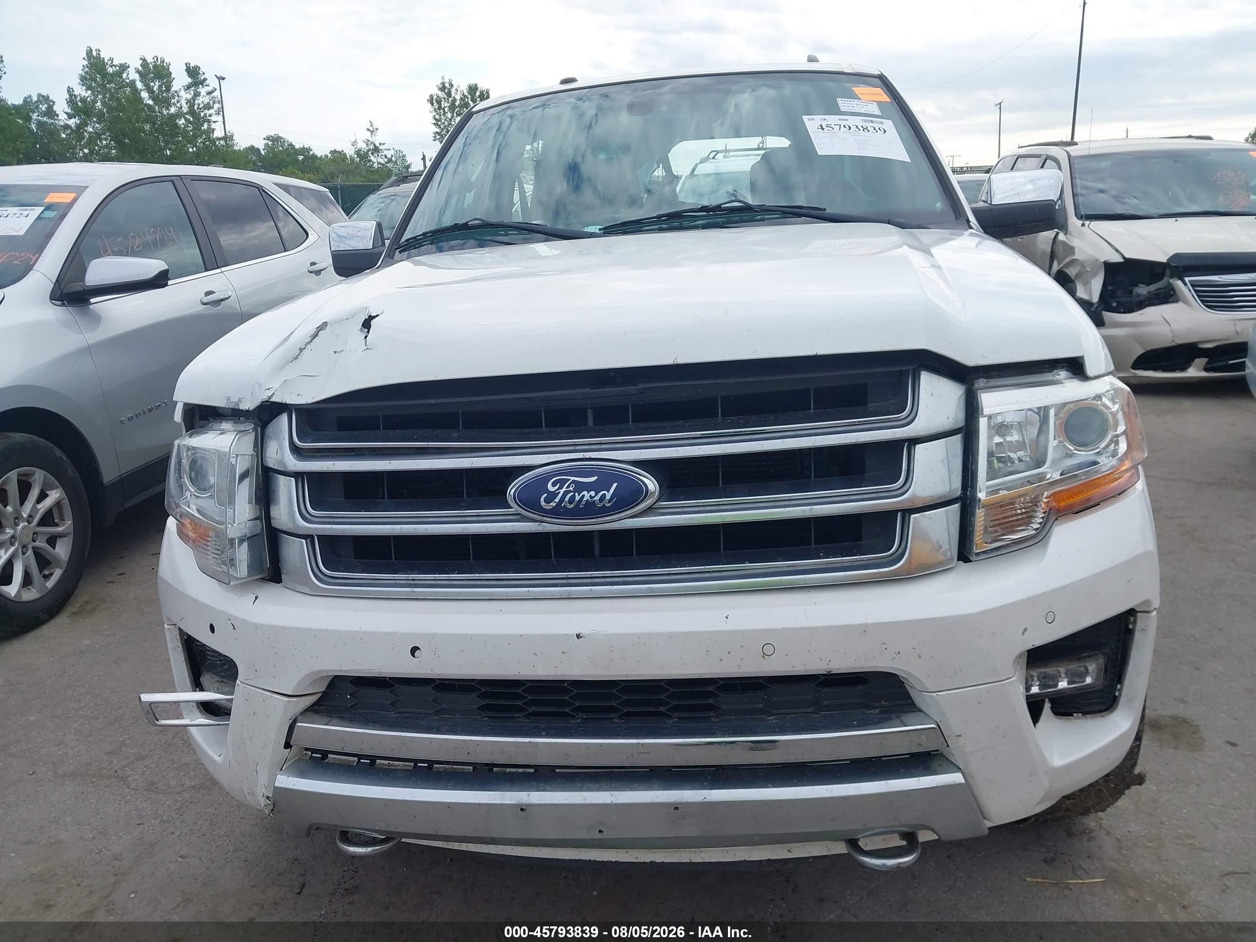2015 Ford Expedition El Platinum Белый vin: 1FMJK1MT2FEF01777