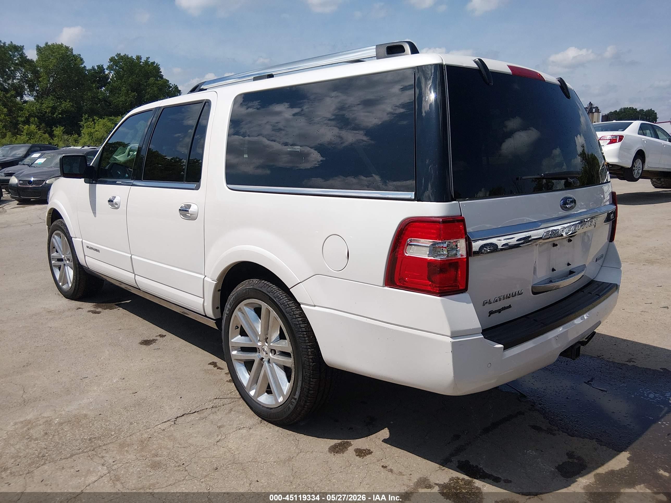2017 Ford Expedition El Platinum Белый vin: 1FMJK1MT3HEA39331