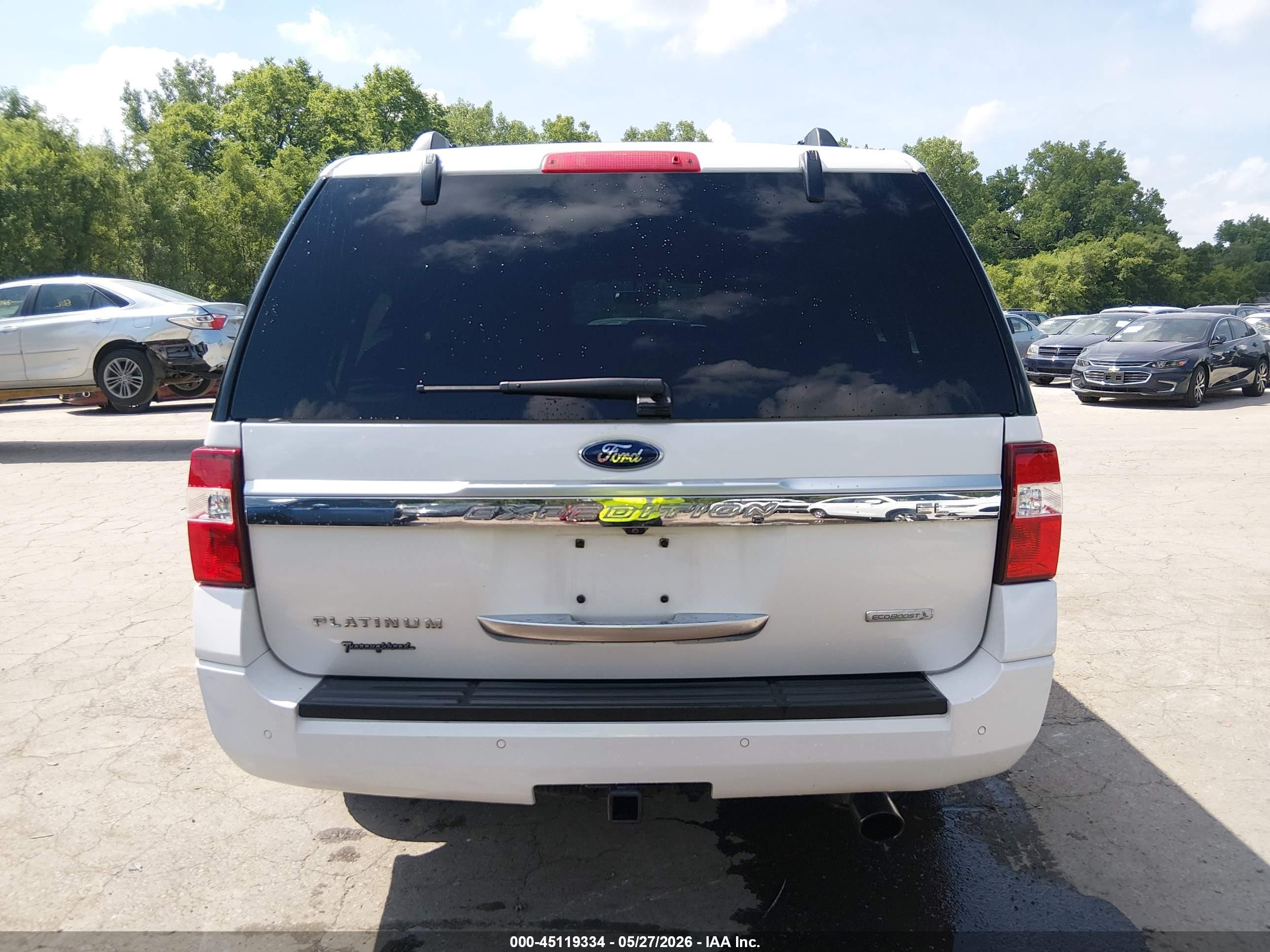 2017 Ford Expedition El Platinum Белый vin: 1FMJK1MT3HEA39331