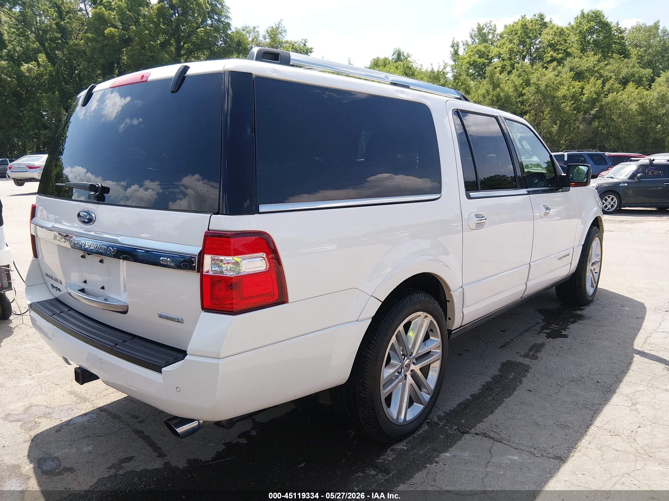 2017 Ford Expedition El Platinum Белый vin: 1FMJK1MT3HEA39331