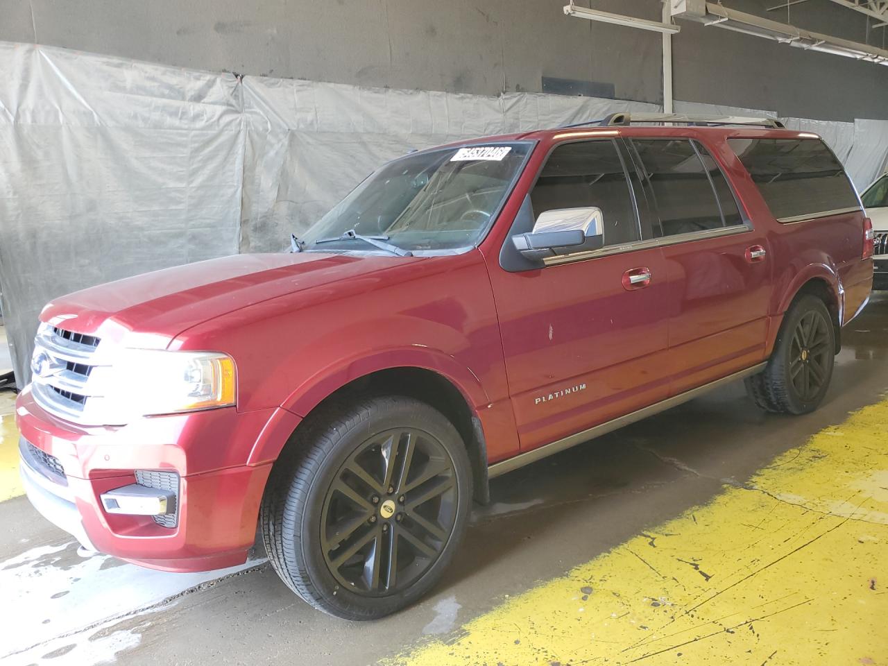 2015 Ford Expedition El Platinum Red vin: 1FMJK1MT4FEF22193 Damage: Left Front Fender, Heavy Scratch, 1/2 To 1 Inch