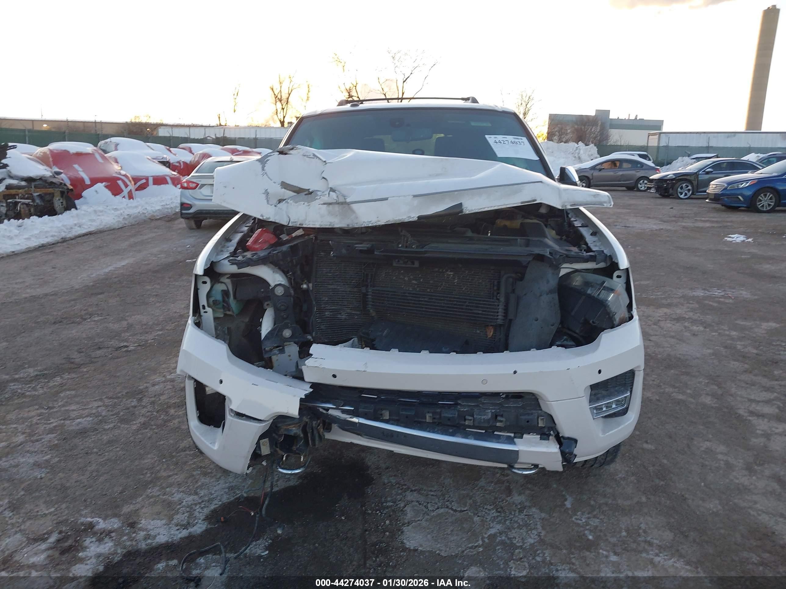 2015 Ford Expedition Max Platinum White vin: 1FMJK1MT8FEF41295