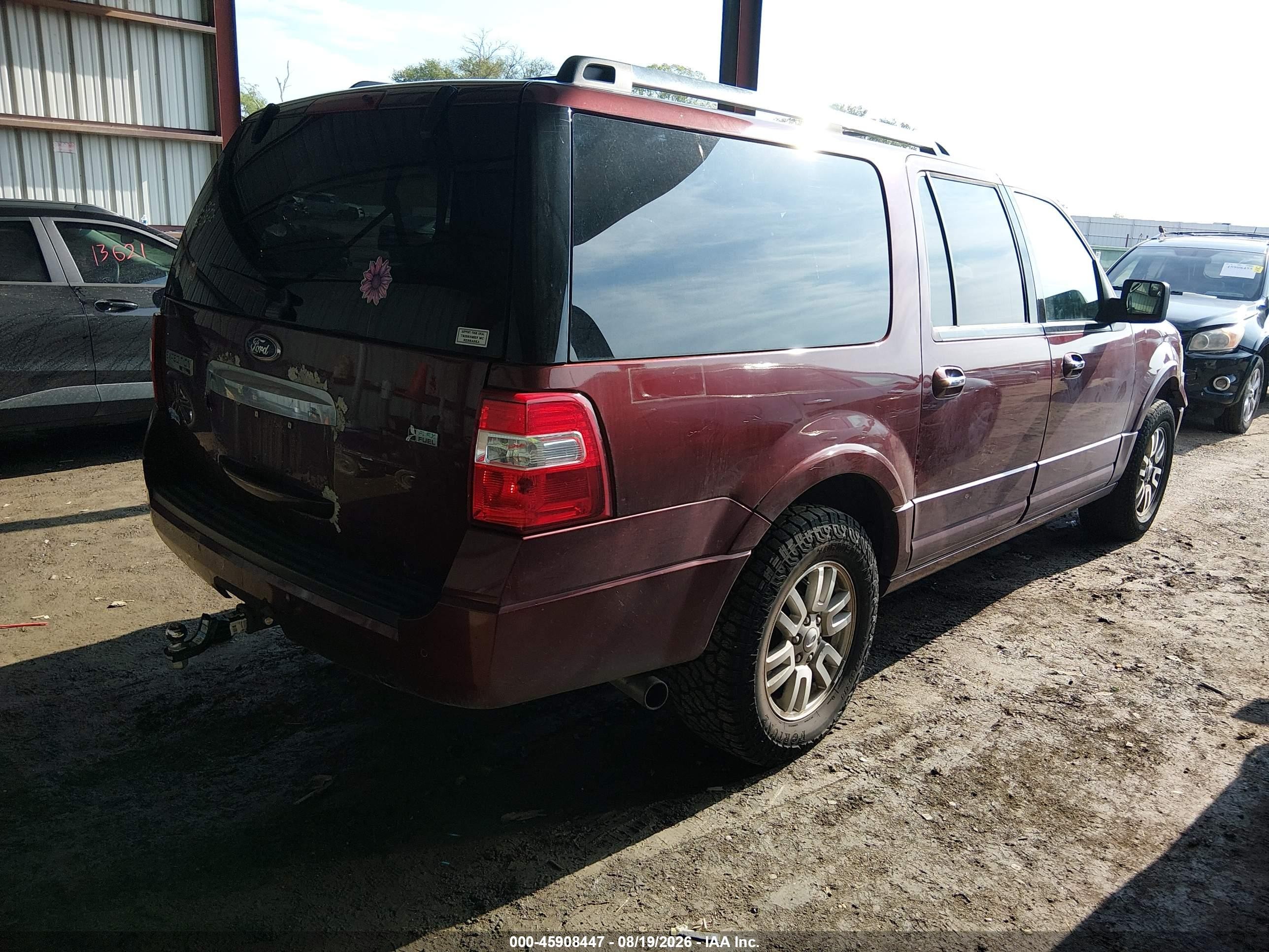 2012 Ford Expedition El Limited Темно-бордовый vin: 1FMJK2A50CEF33411
