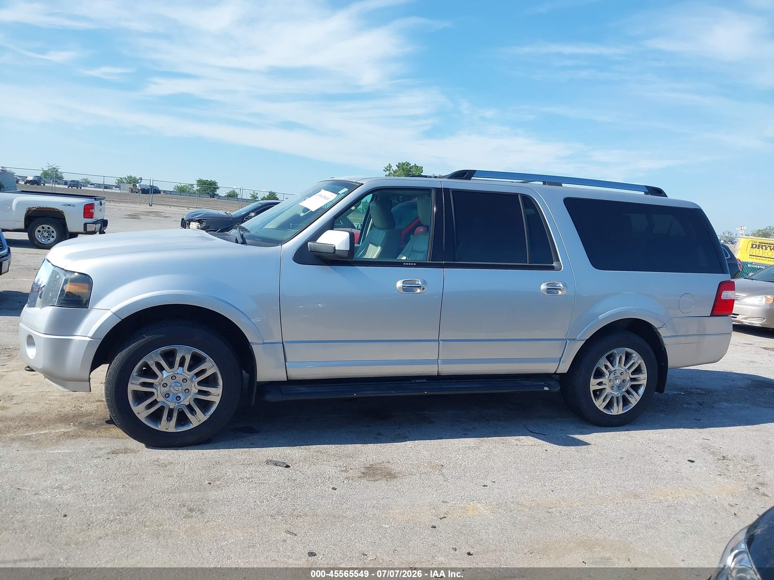 2013 Ford Expedition El Limited Silver vin: 1FMJK2A50DEF13161