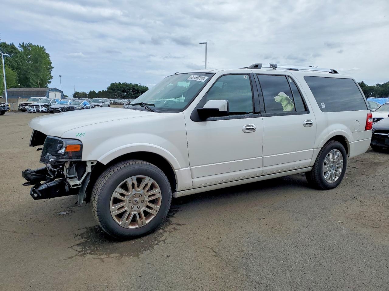 2014 Ford Expedition El Limited White vin: 1FMJK2A50EEF00105