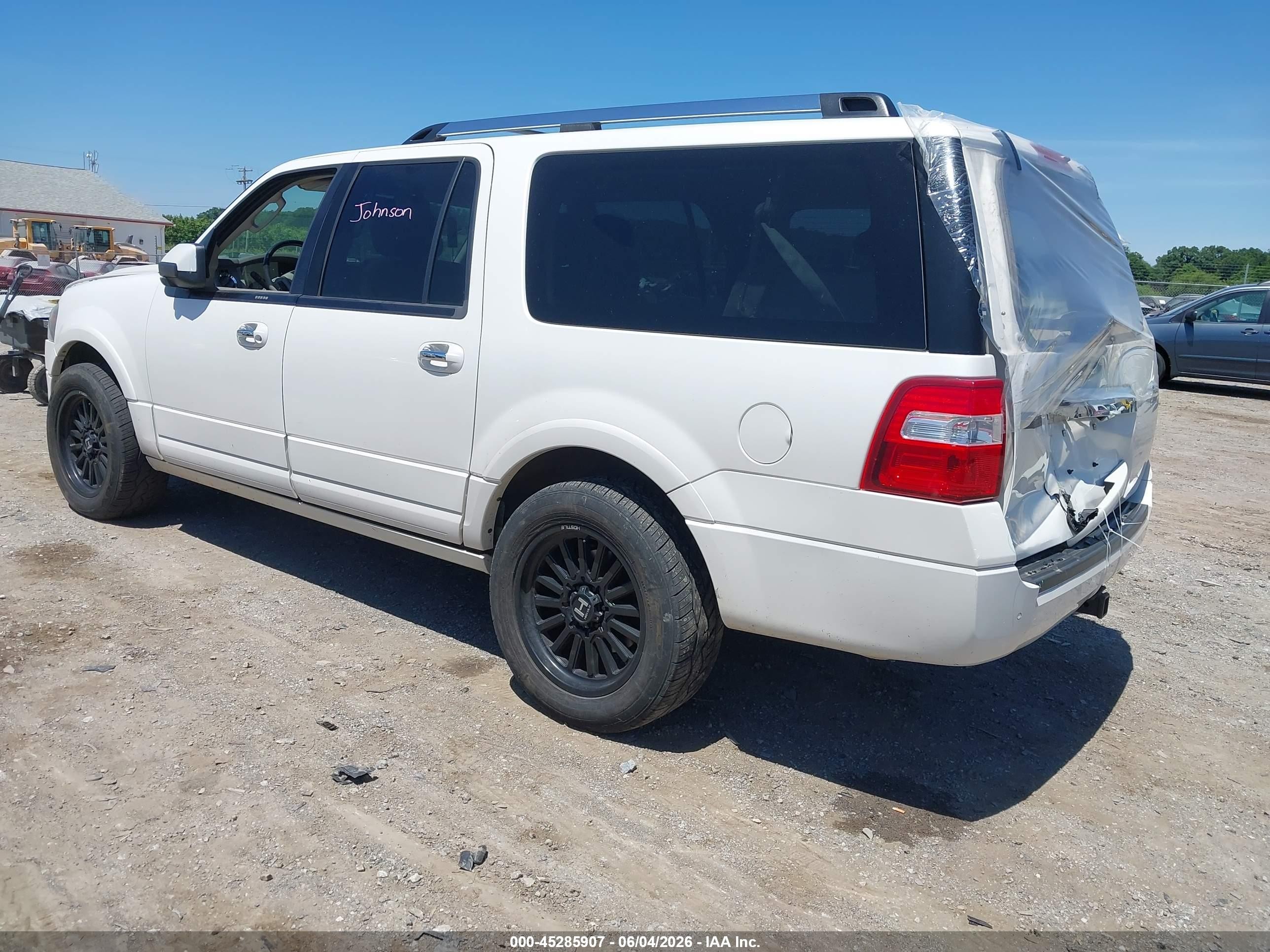2014 Ford Expedition El Limited White vin: 1FMJK2A50EEF18149