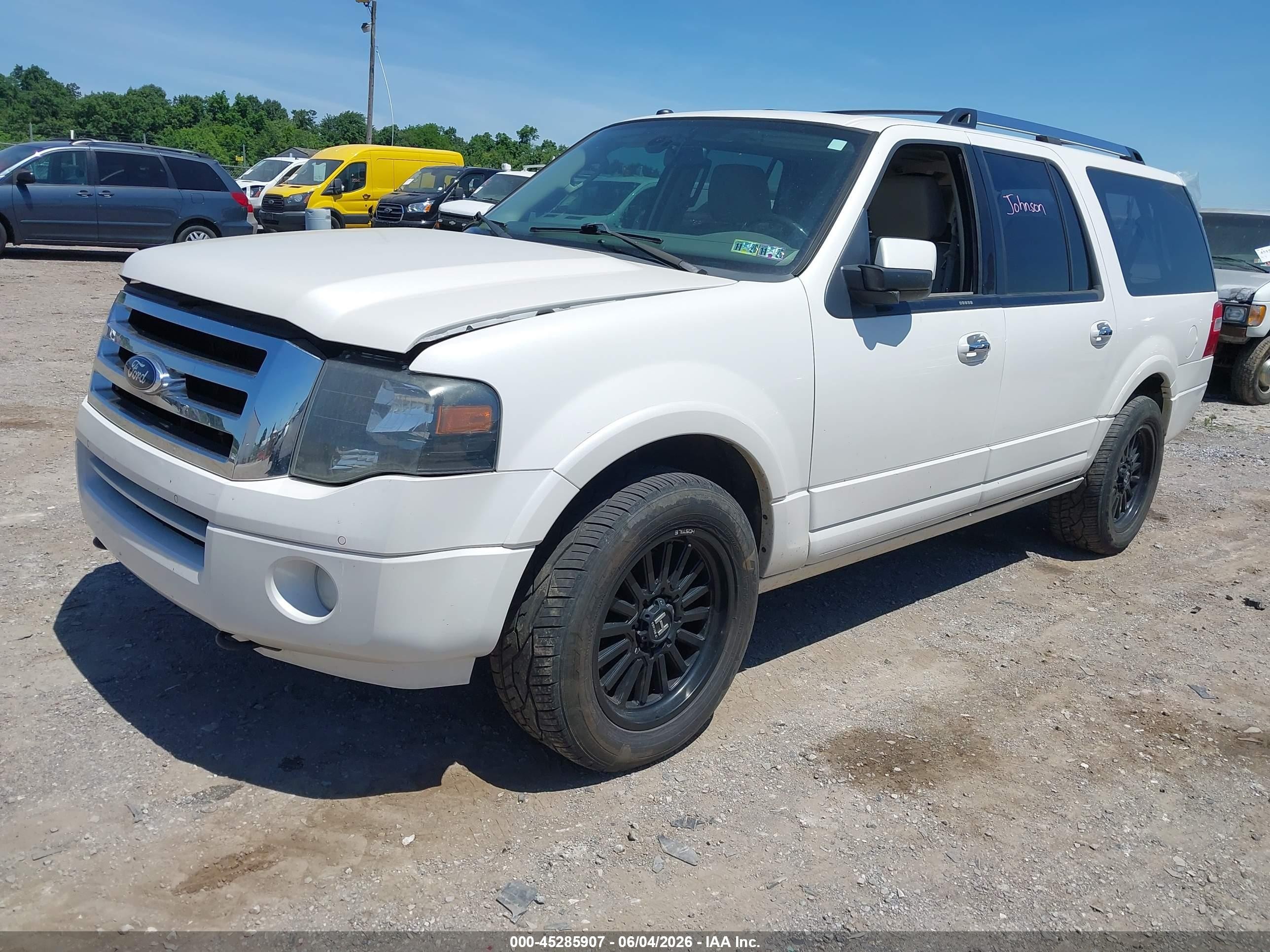 2014 Ford Expedition El Limited White vin: 1FMJK2A50EEF18149