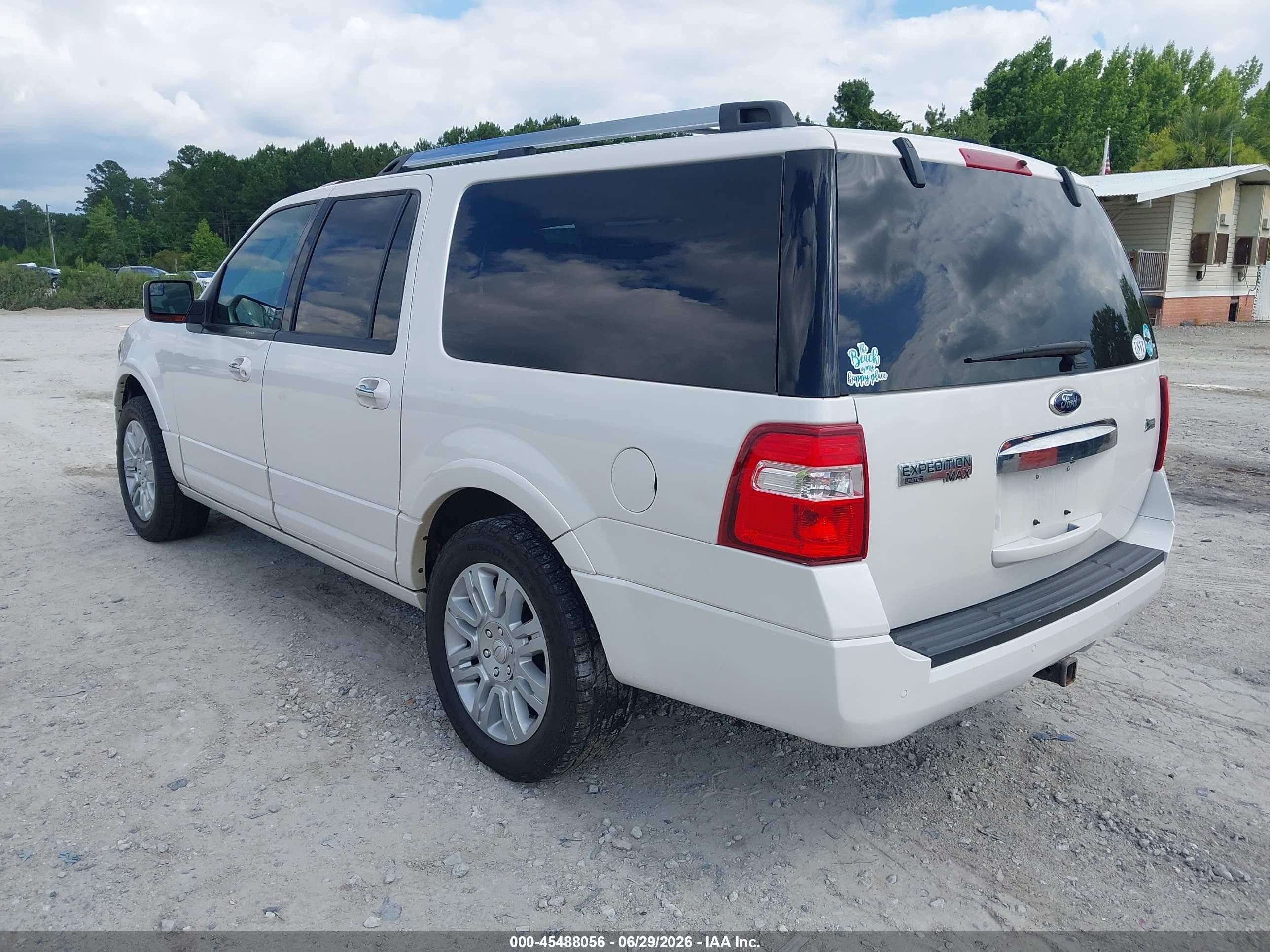 2013 Ford Expedition El Limited White vin: 1FMJK2A51DEF46718