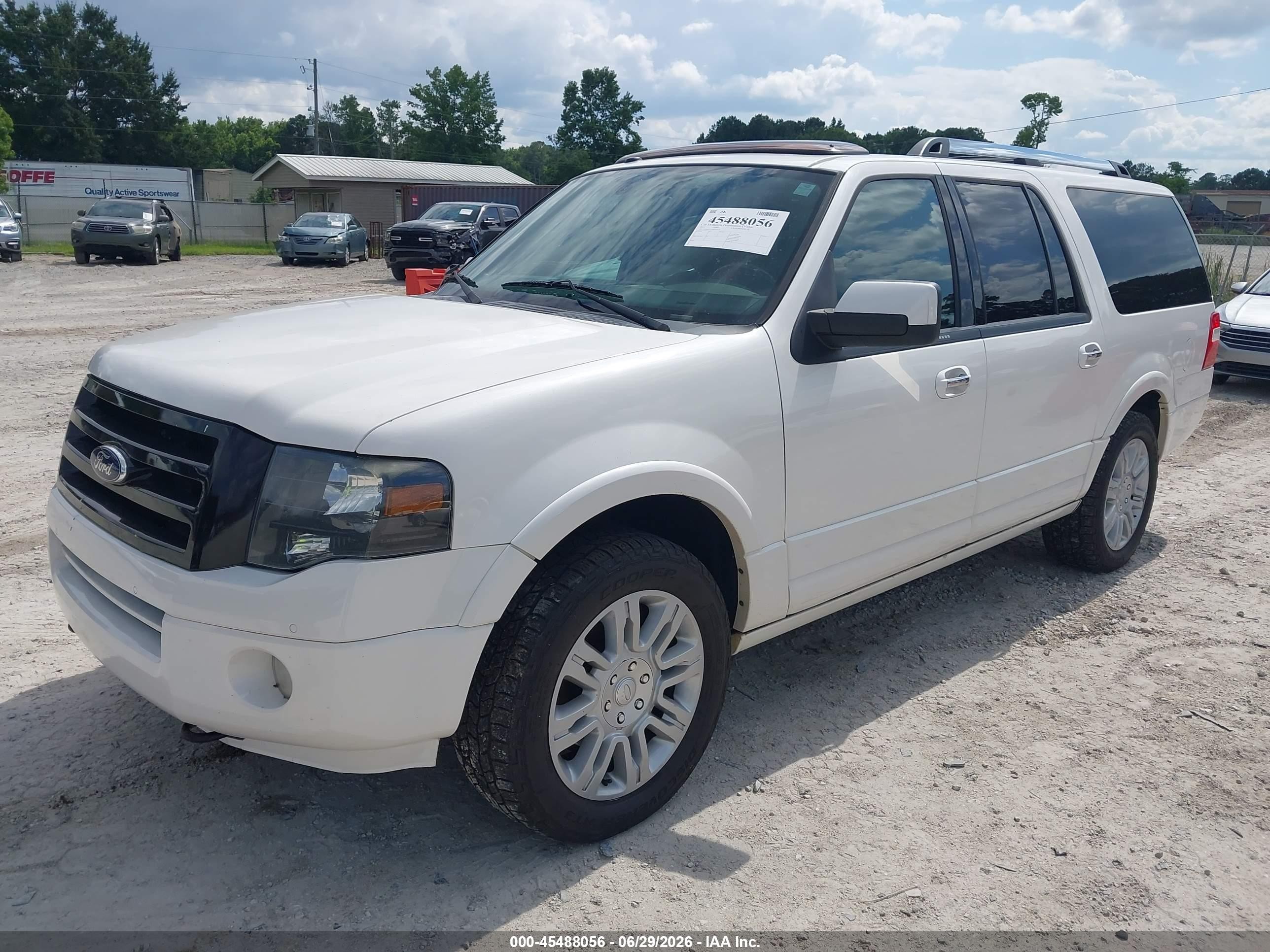 2013 Ford Expedition El Limited White vin: 1FMJK2A51DEF46718