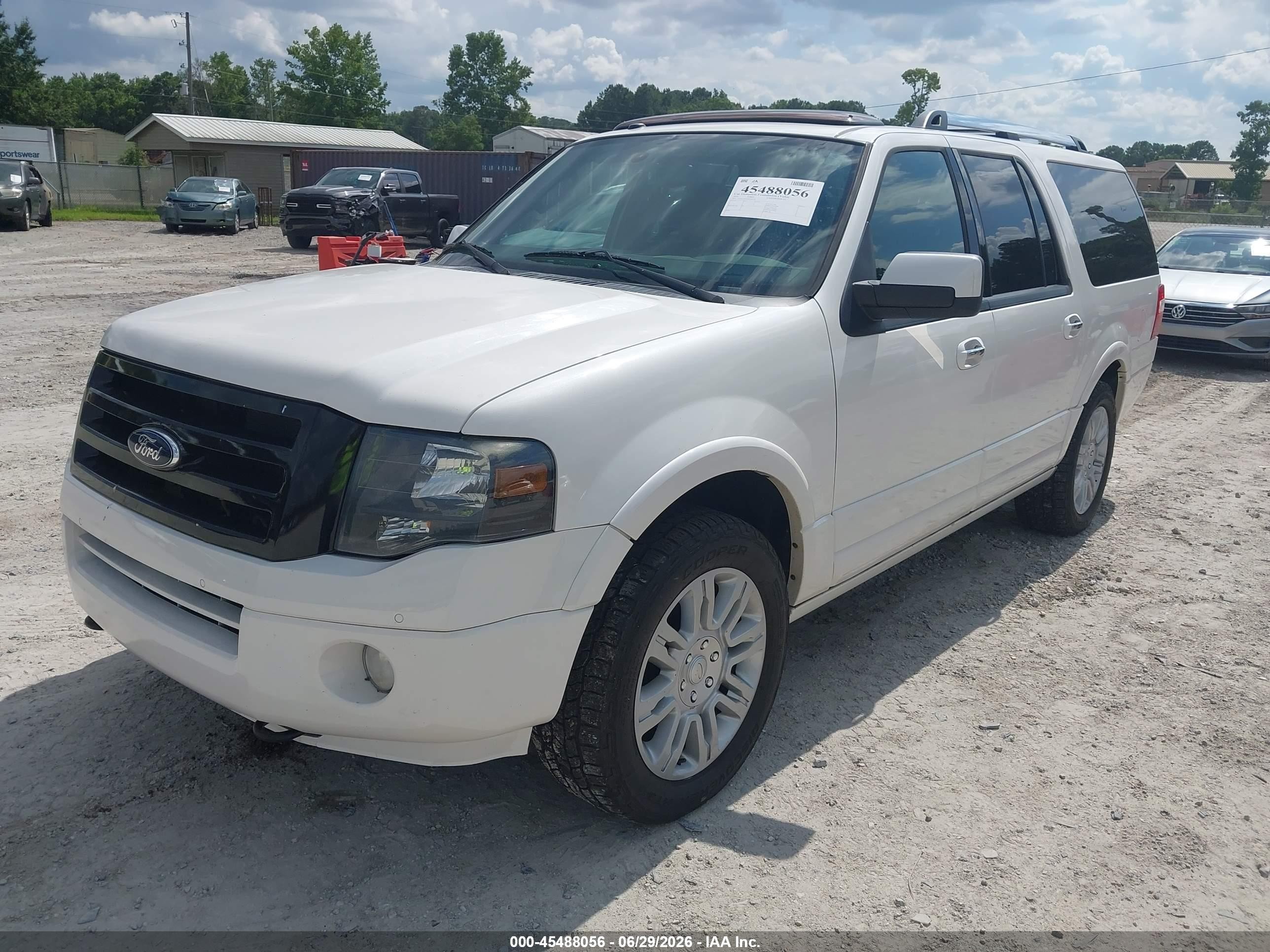 2013 Ford Expedition El Limited White vin: 1FMJK2A51DEF46718