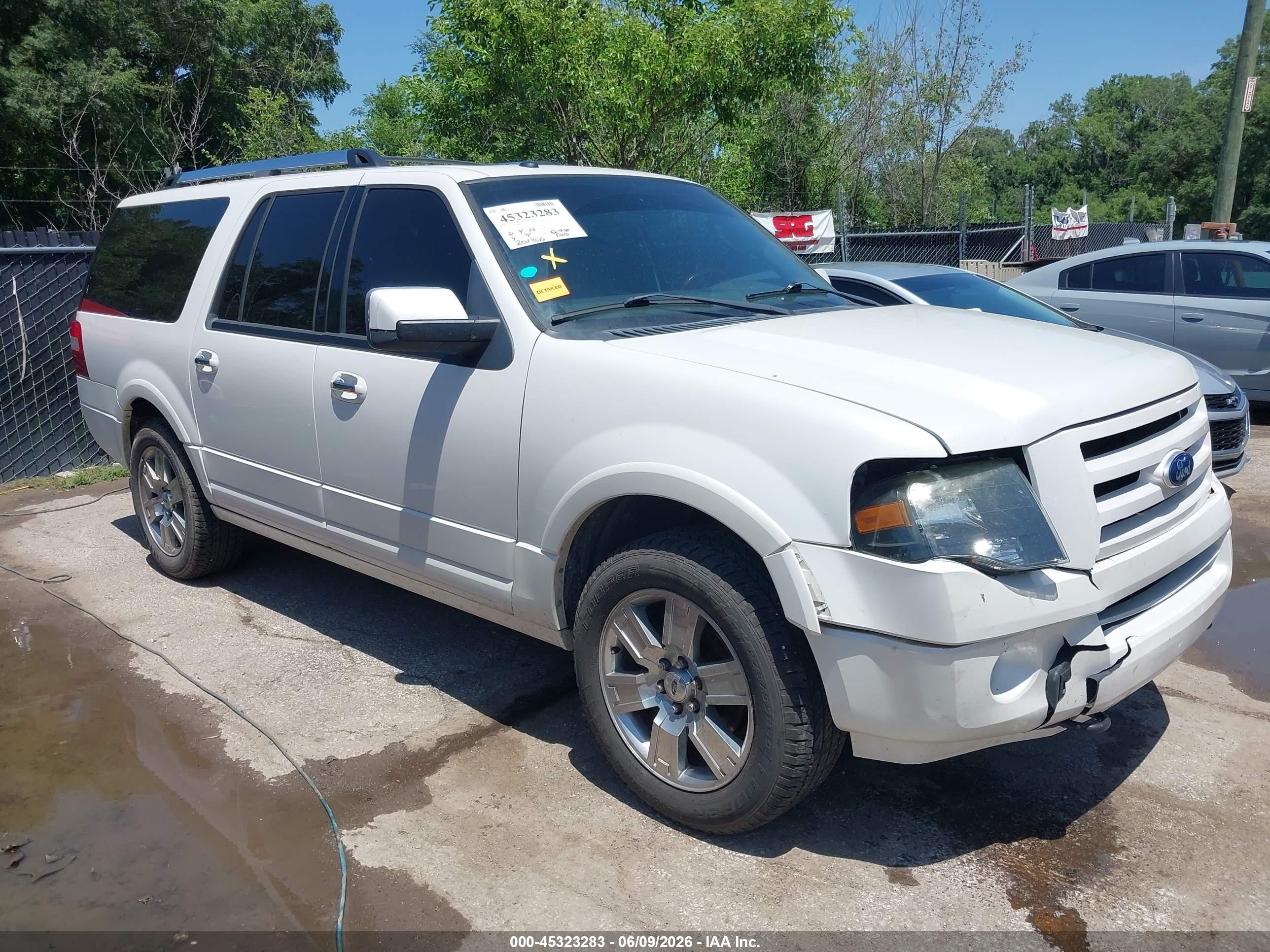 2010 Ford Expedition El Limited White vin: 1FMJK2A52AEB68338