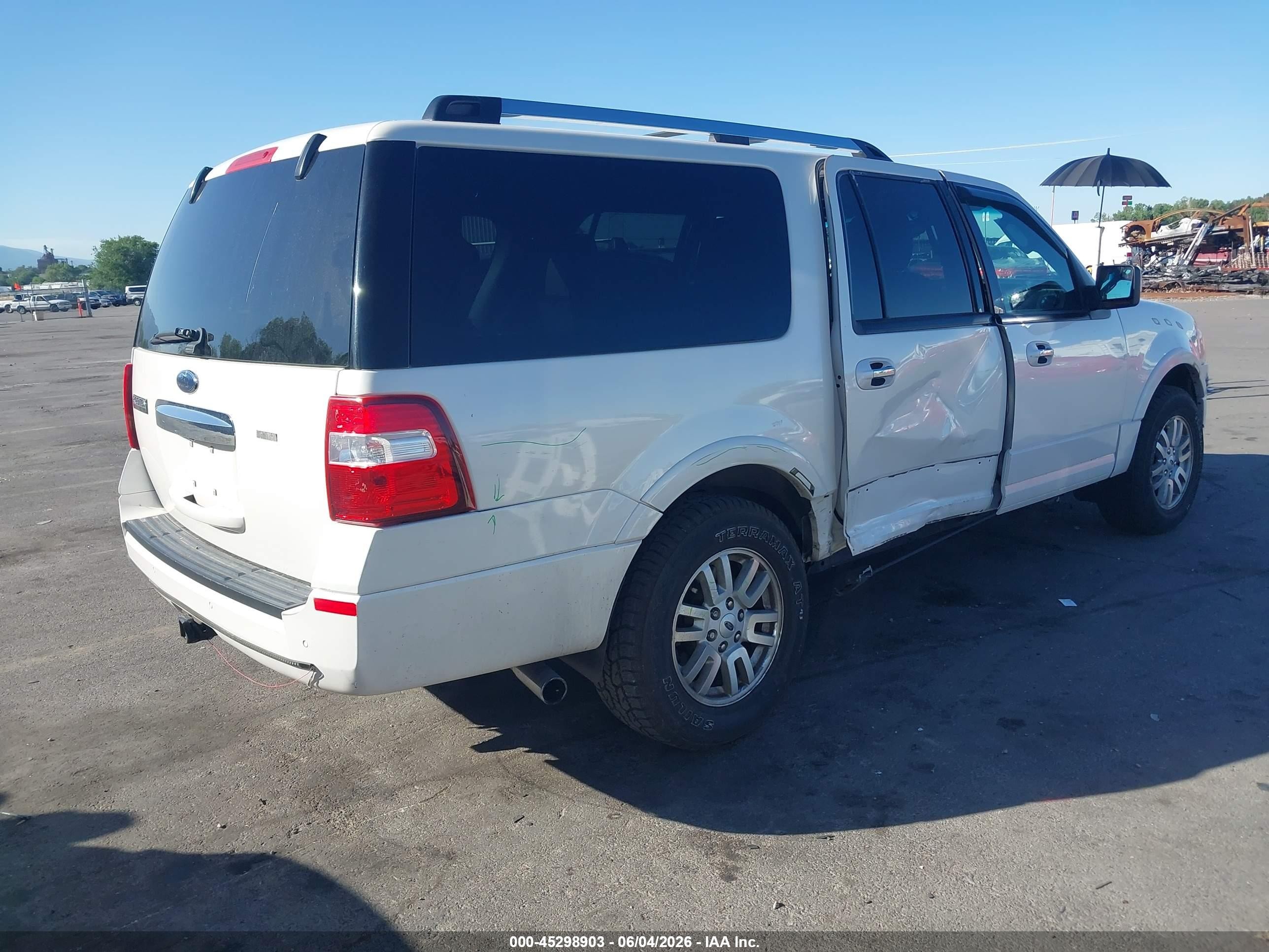 2014 Ford Expedition El Limited White vin: 1FMJK2A52EEF50648