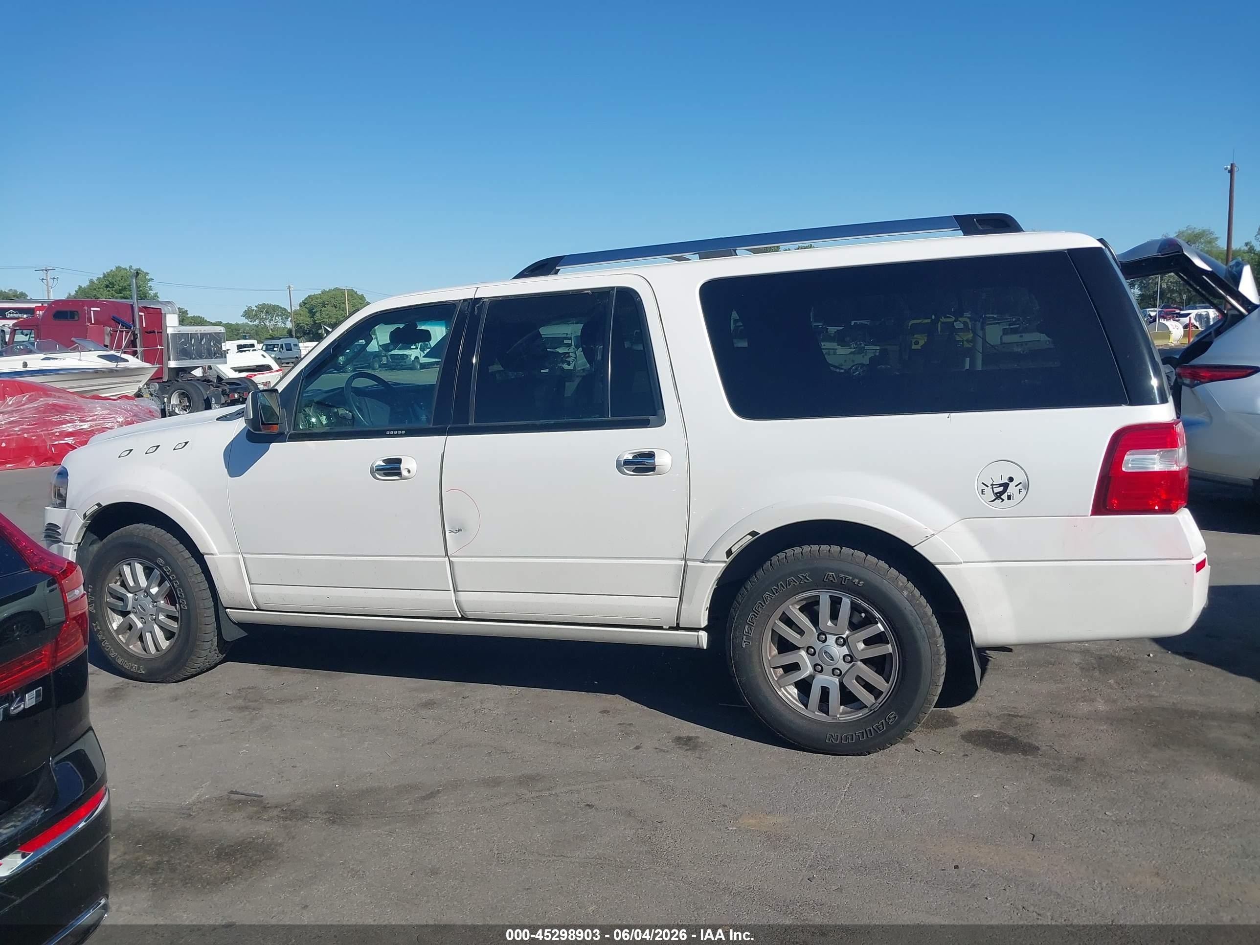 2014 Ford Expedition El Limited White vin: 1FMJK2A52EEF50648