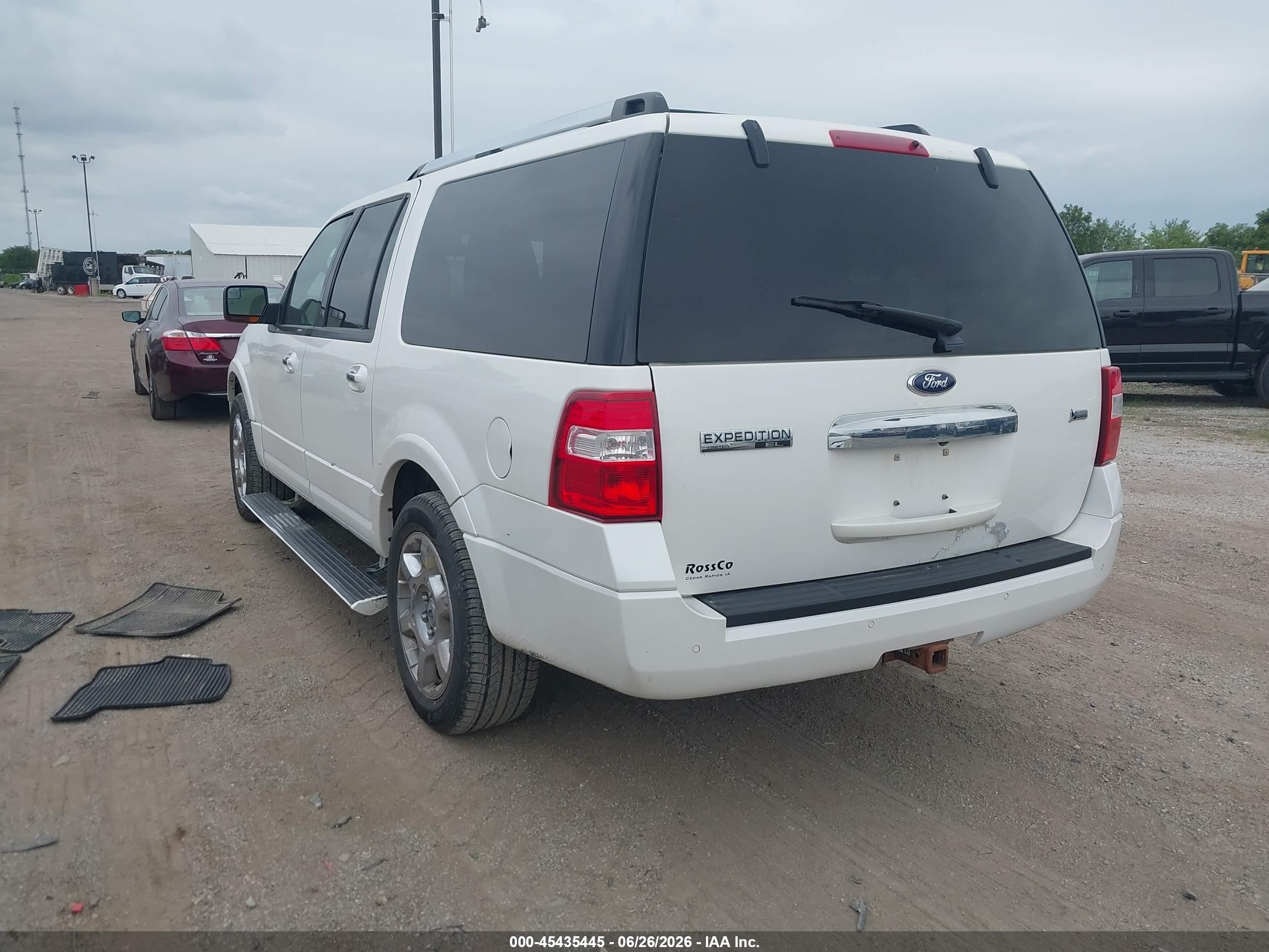 2013 Ford Expedition El Limited White vin: 1FMJK2A53DEF30343
