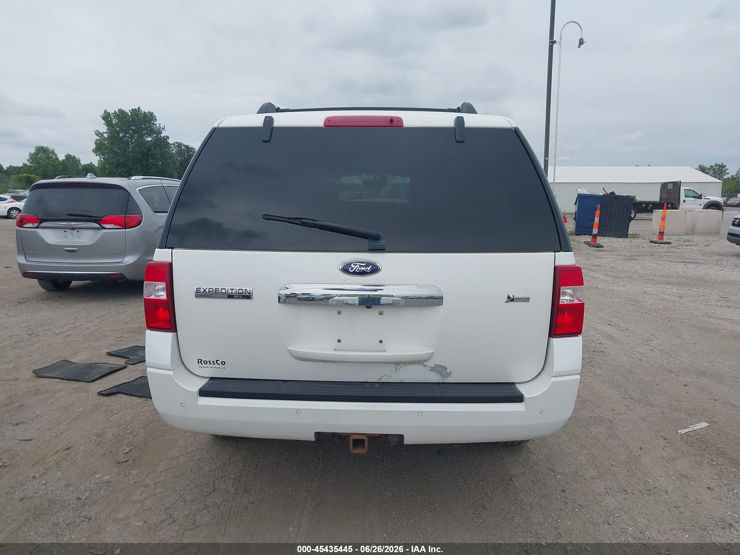 2013 Ford Expedition El Limited White vin: 1FMJK2A53DEF30343
