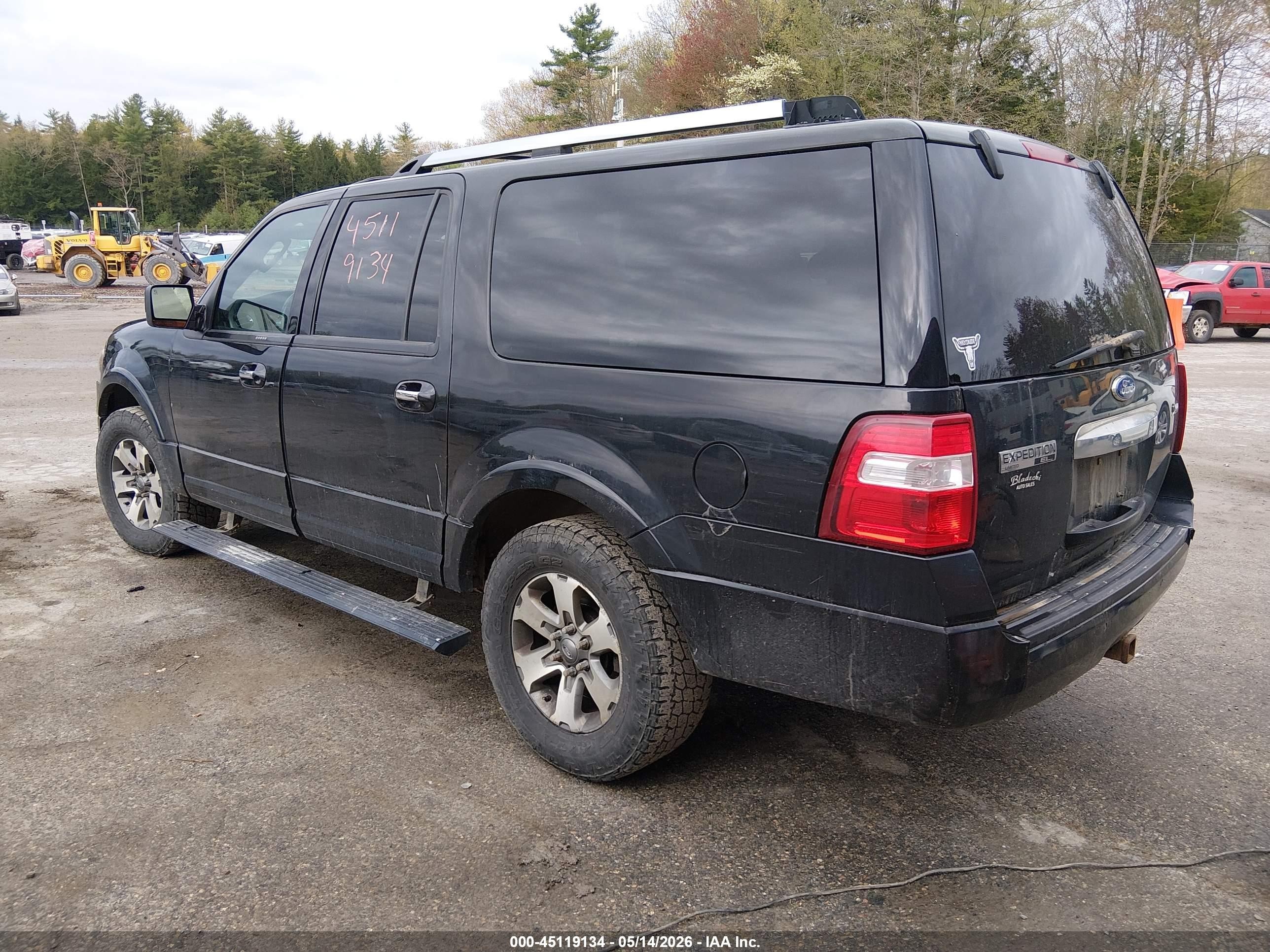 2011 Ford Expedition El Limited Black vin: 1FMJK2A54BEF35323