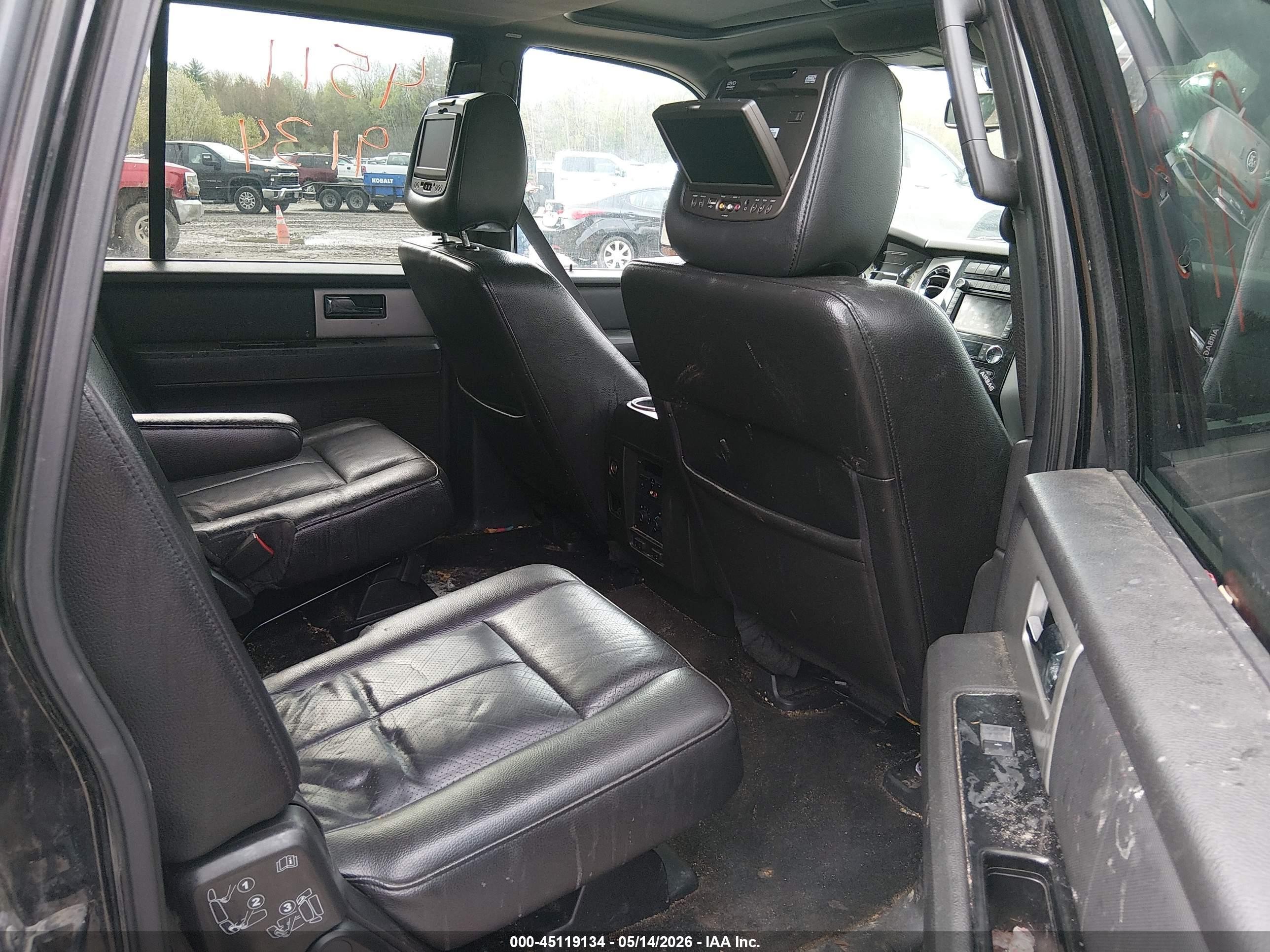 2011 Ford Expedition El Limited Black vin: 1FMJK2A54BEF35323