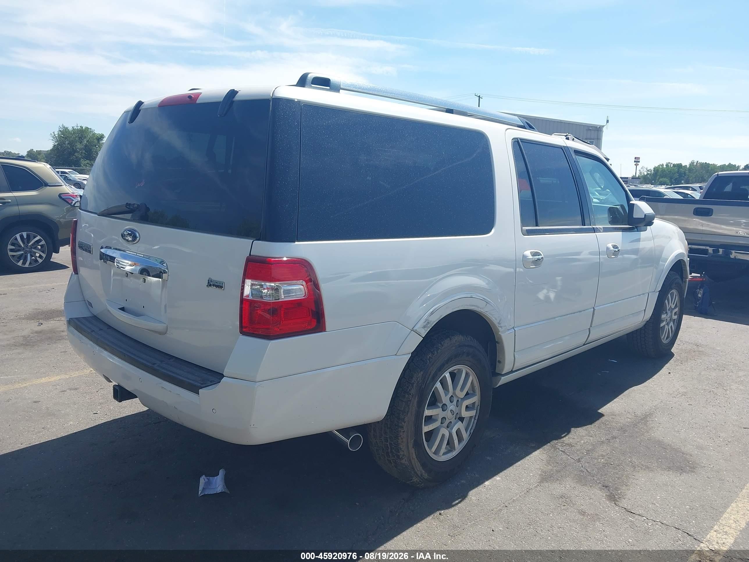 2012 Ford Expedition El Limited Белый vin: 1FMJK2A54CEF38983