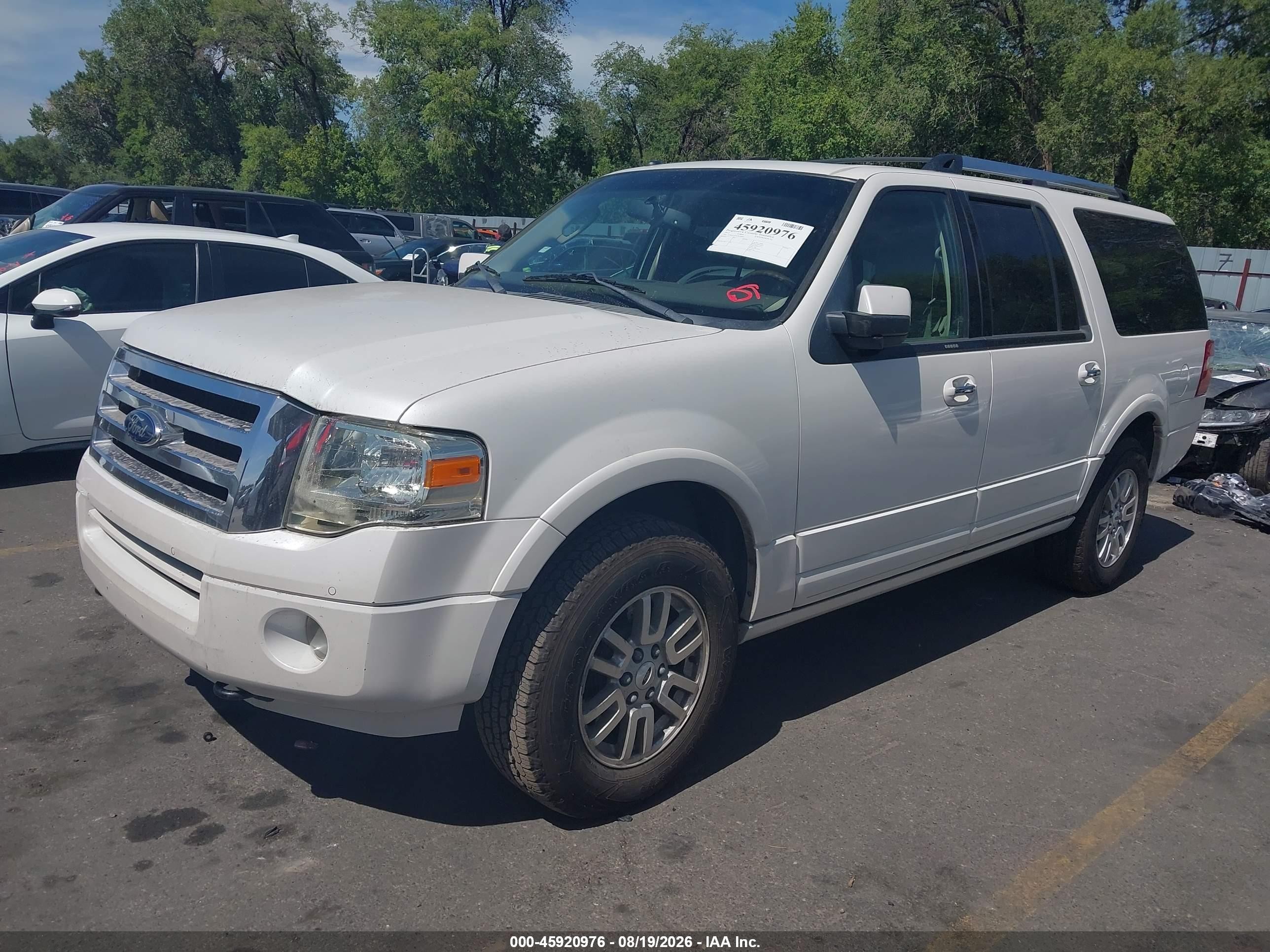 2012 Ford Expedition El Limited Белый vin: 1FMJK2A54CEF38983