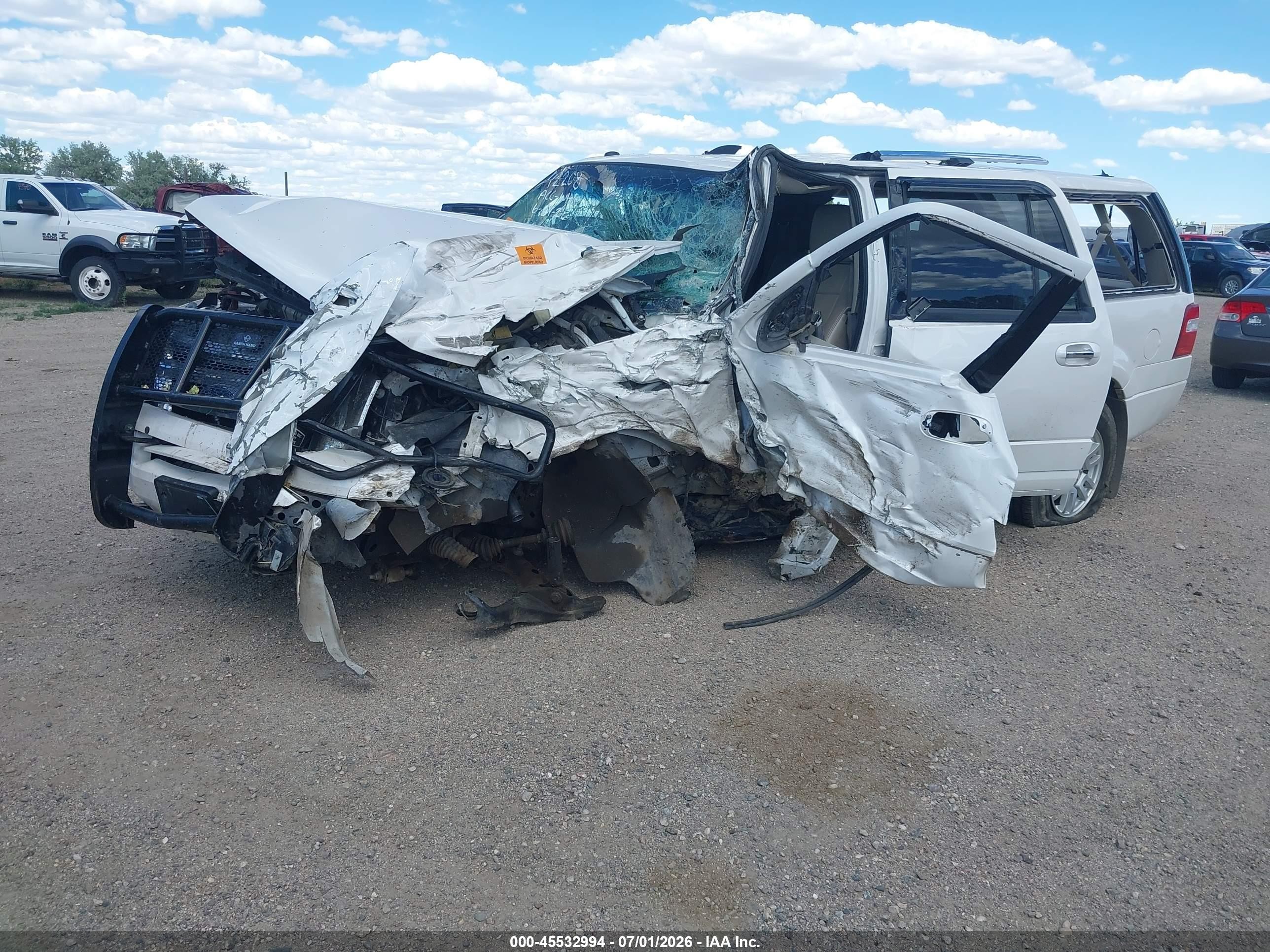 2013 Ford Expedition El Limited White vin: 1FMJK2A54DEF27161