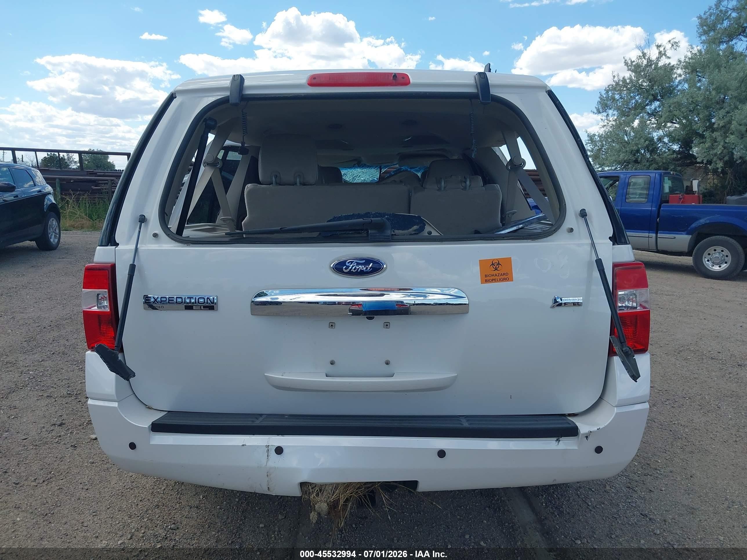 2013 Ford Expedition El Limited White vin: 1FMJK2A54DEF27161