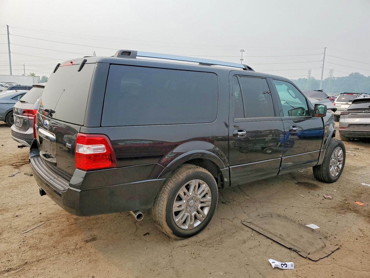 2011 Ford Expedition El Limited Black vin: 1FMJK2A55BEF34536