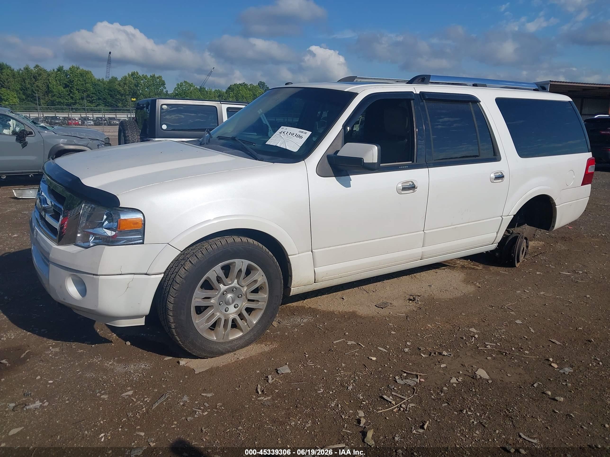 2011 Ford Expedition El Limited White vin: 1FMJK2A55BEF57637