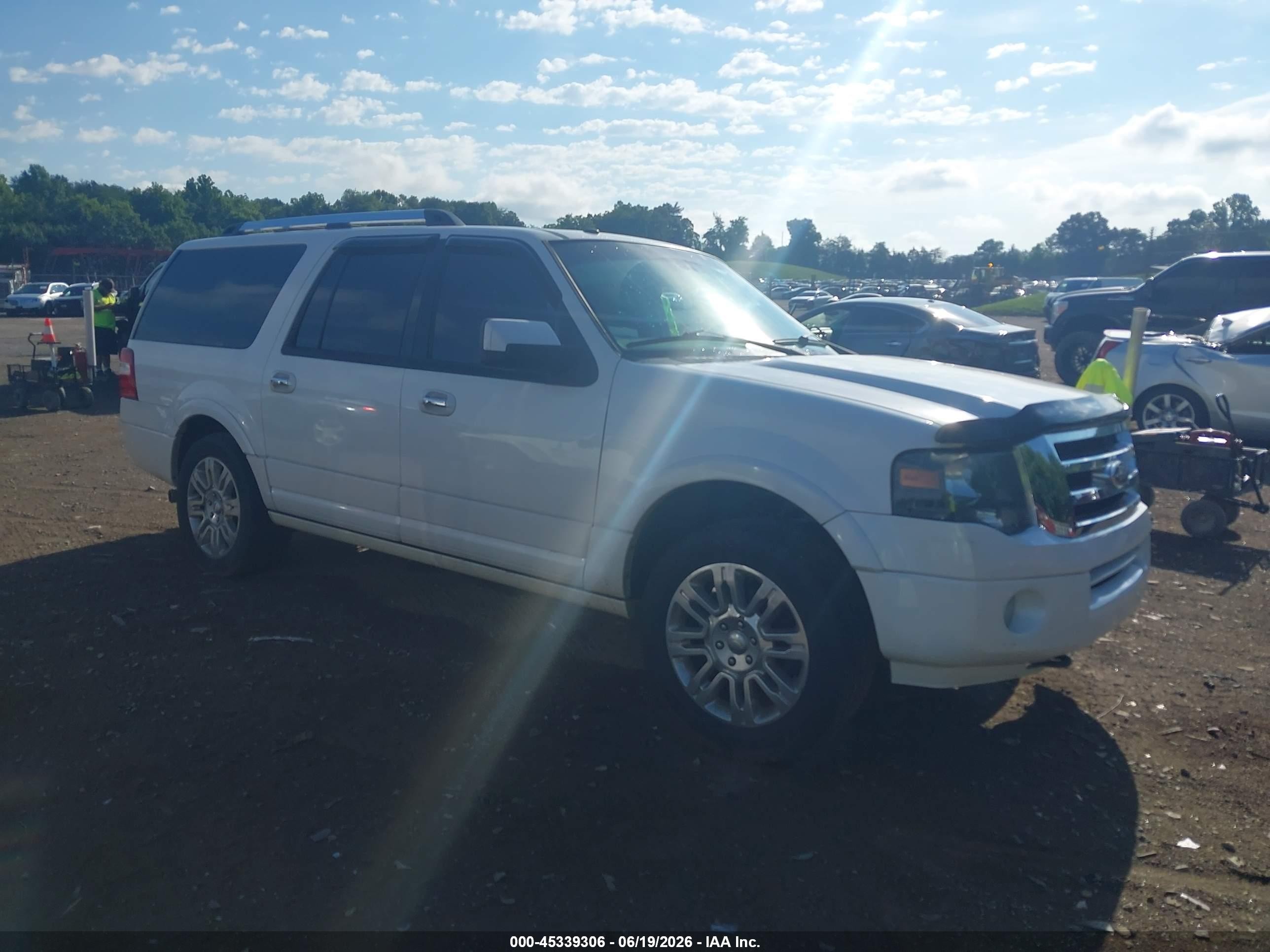 2011 Ford Expedition El Limited White vin: 1FMJK2A55BEF57637