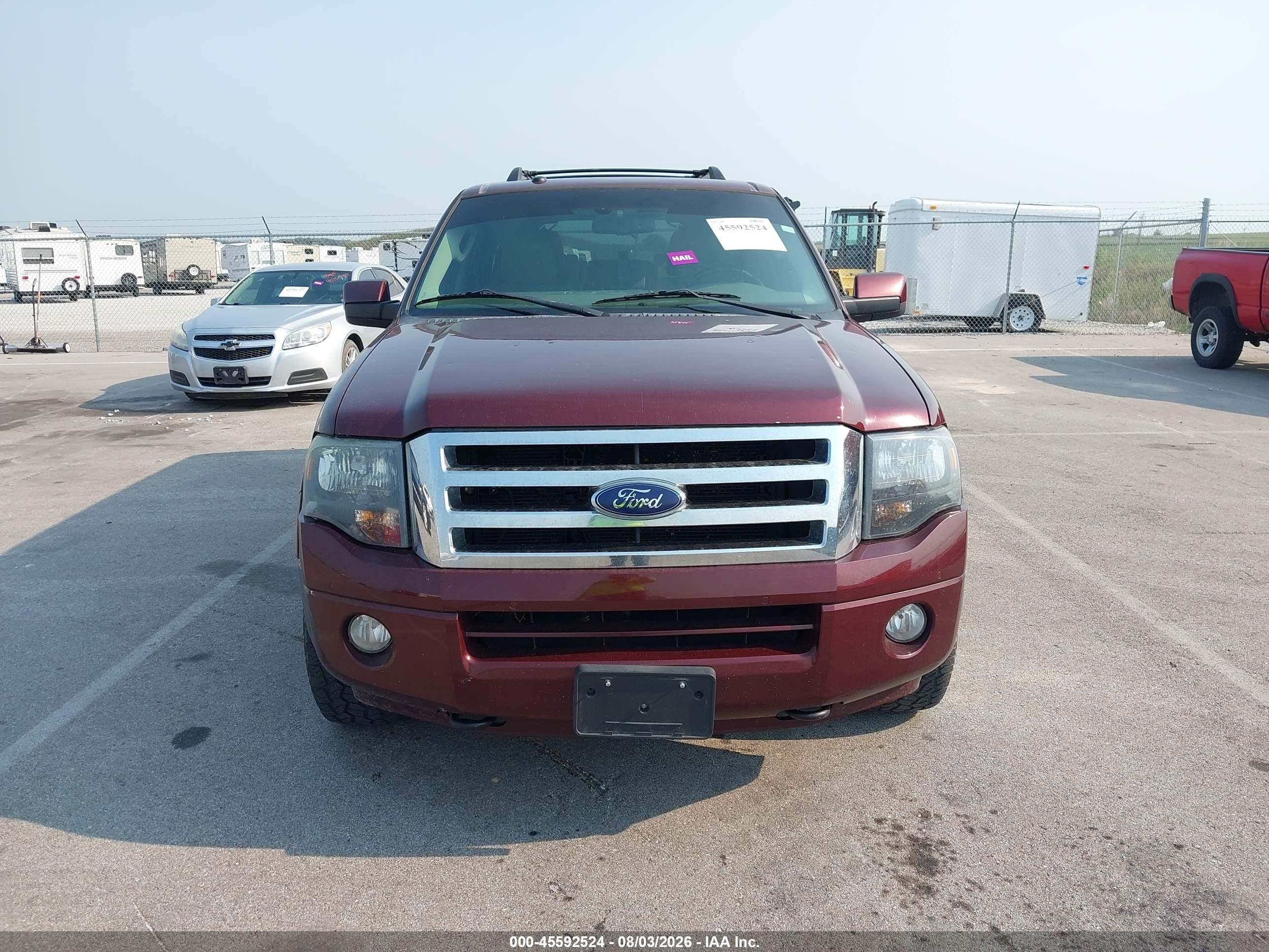 2012 Ford Expedition El Limited Maroon vin: 1FMJK2A55CEF15549