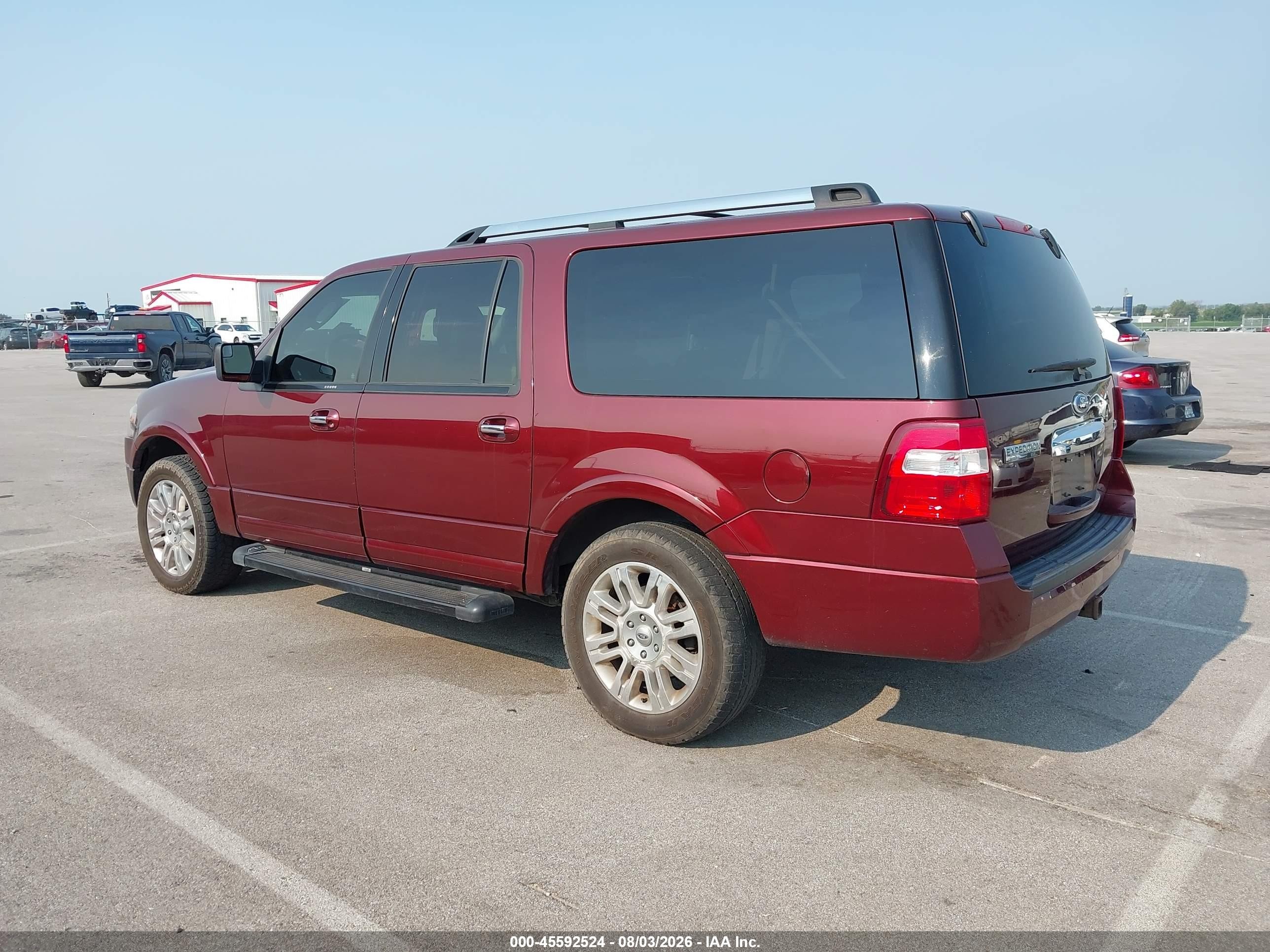 2012 Ford Expedition El Limited Maroon vin: 1FMJK2A55CEF15549