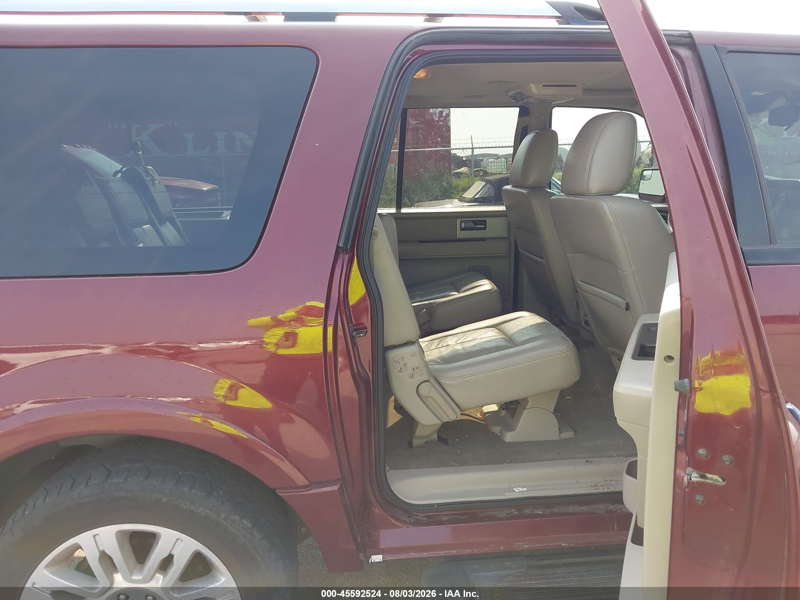 2012 Ford Expedition El Limited Maroon vin: 1FMJK2A55CEF15549