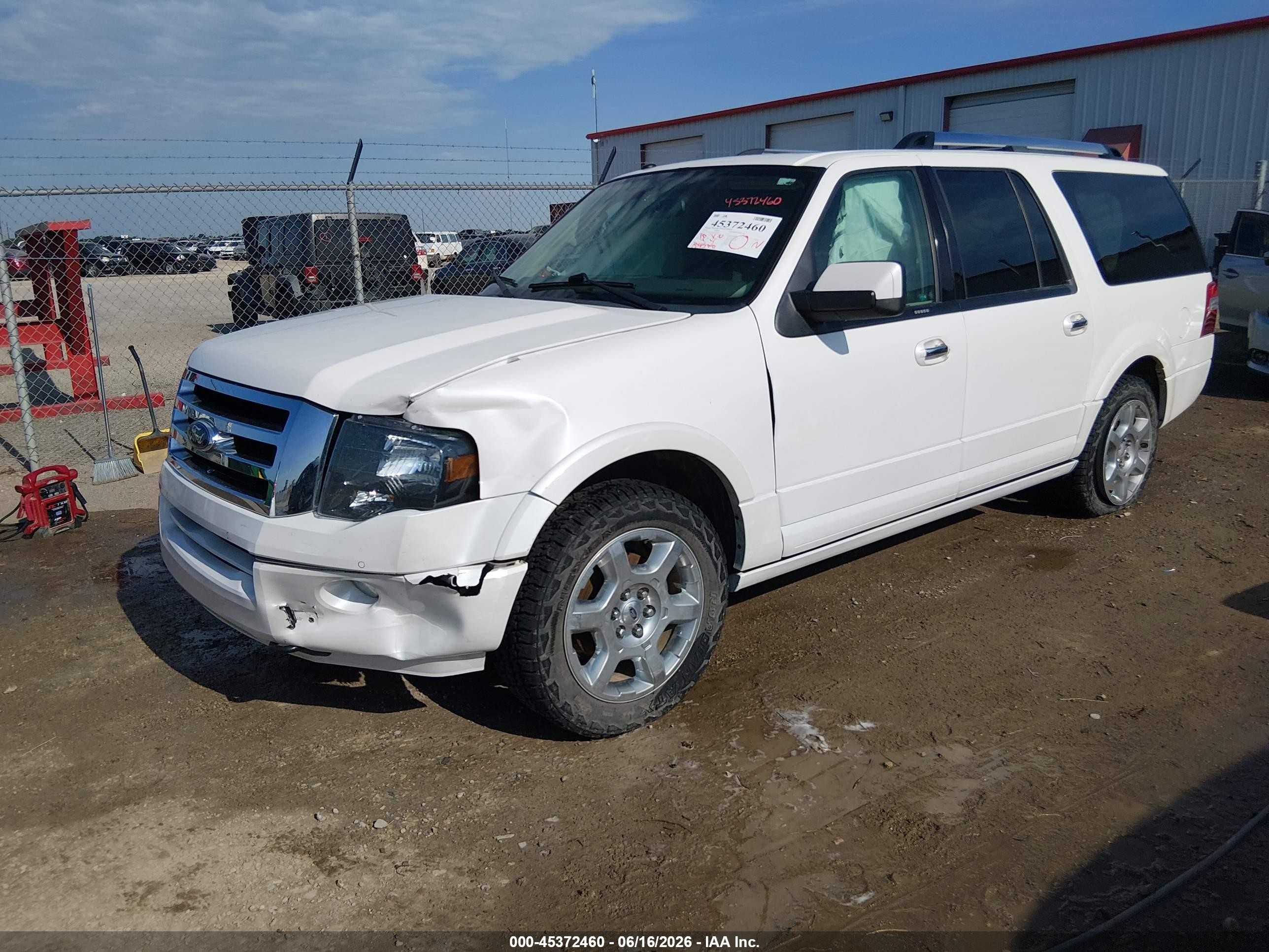 2014 Ford Expedition El Limited White vin: 1FMJK2A56EEF45923
