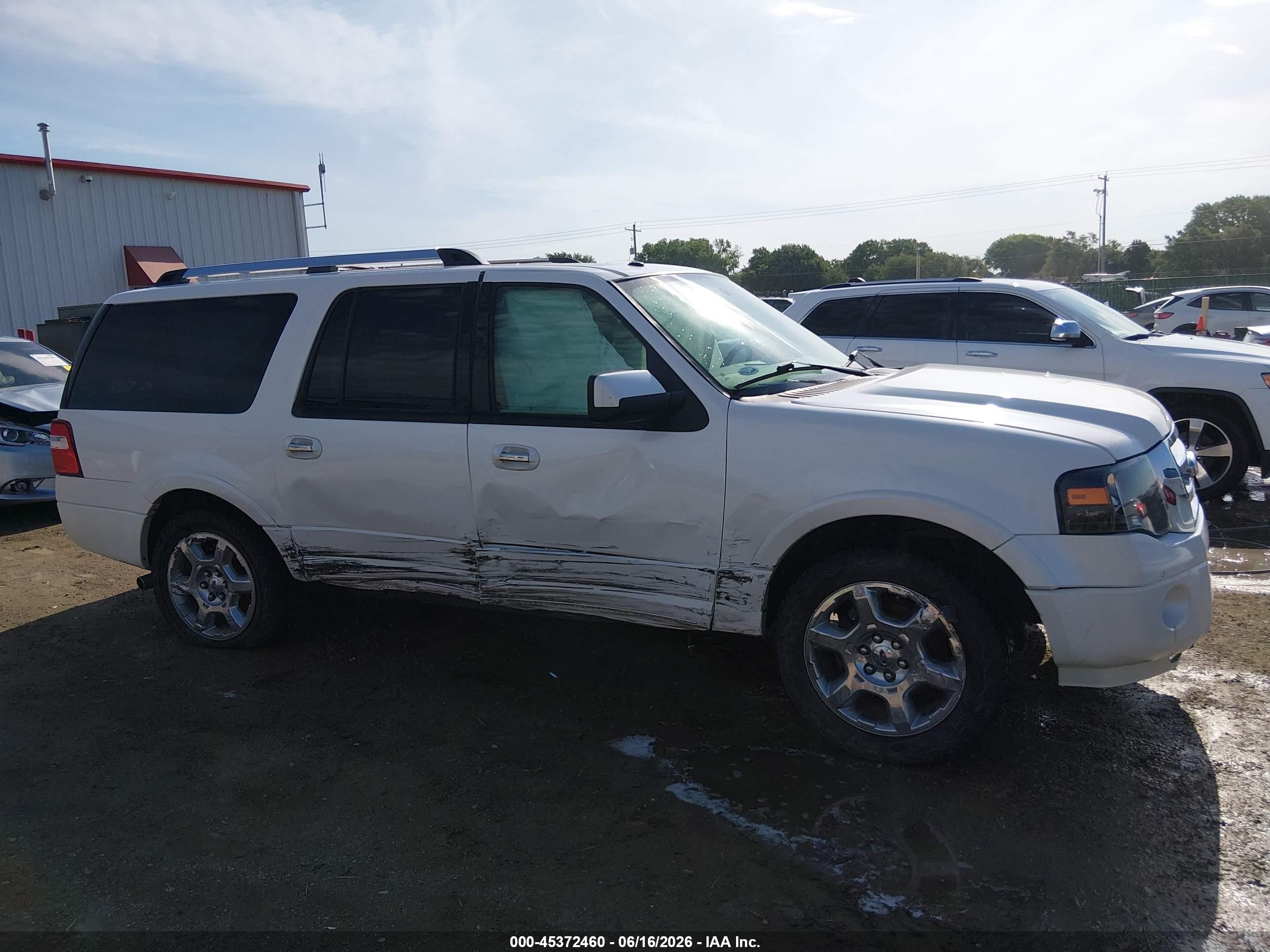 2014 Ford Expedition El Limited White vin: 1FMJK2A56EEF45923