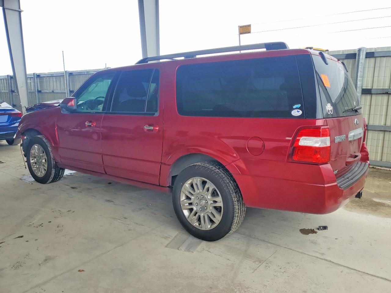 2013 Ford Expedition El Limited Red vin: 1FMJK2A57DEF48845