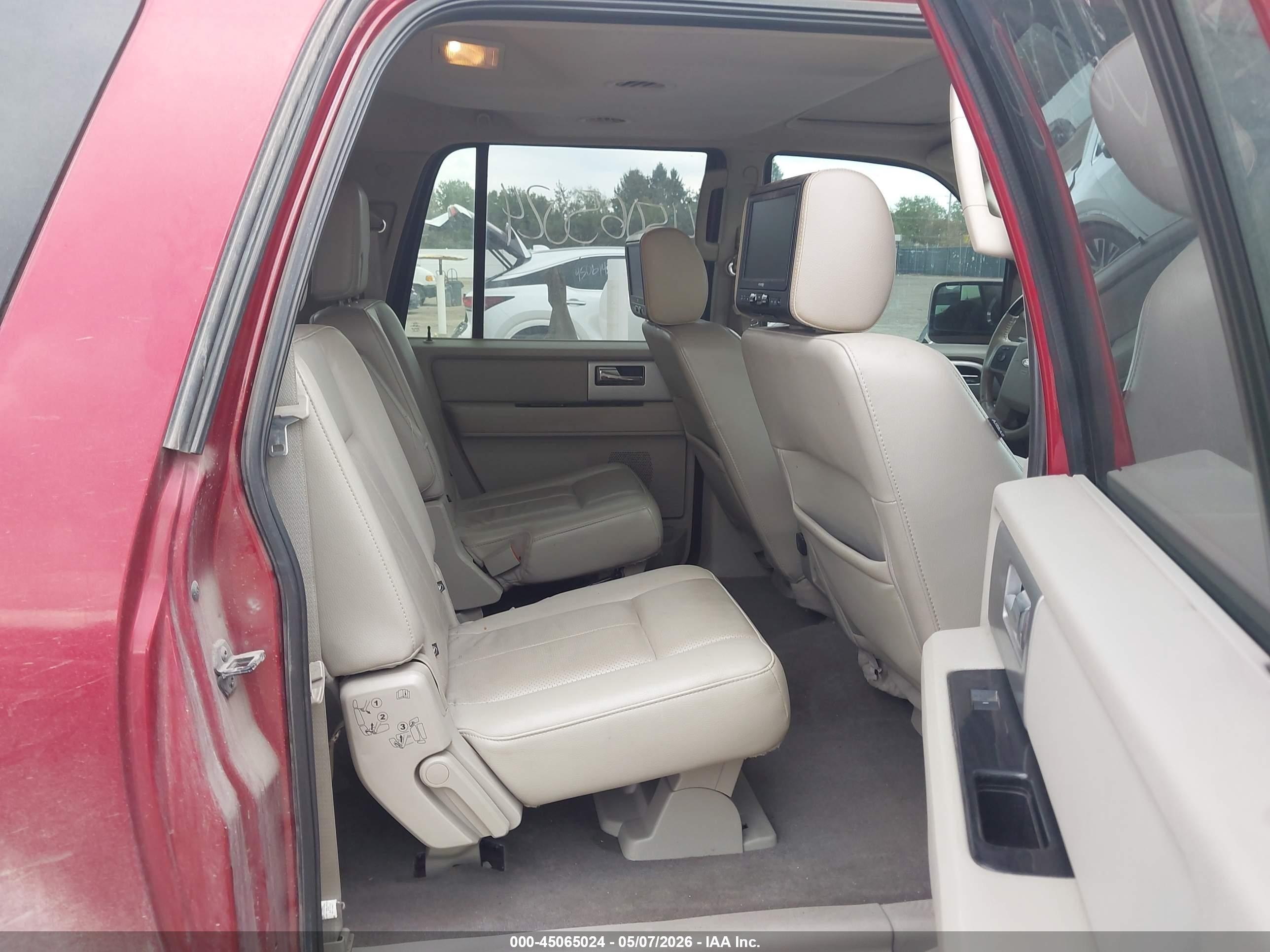 2014 Ford Expedition El Limited Red vin: 1FMJK2A57EEF18200