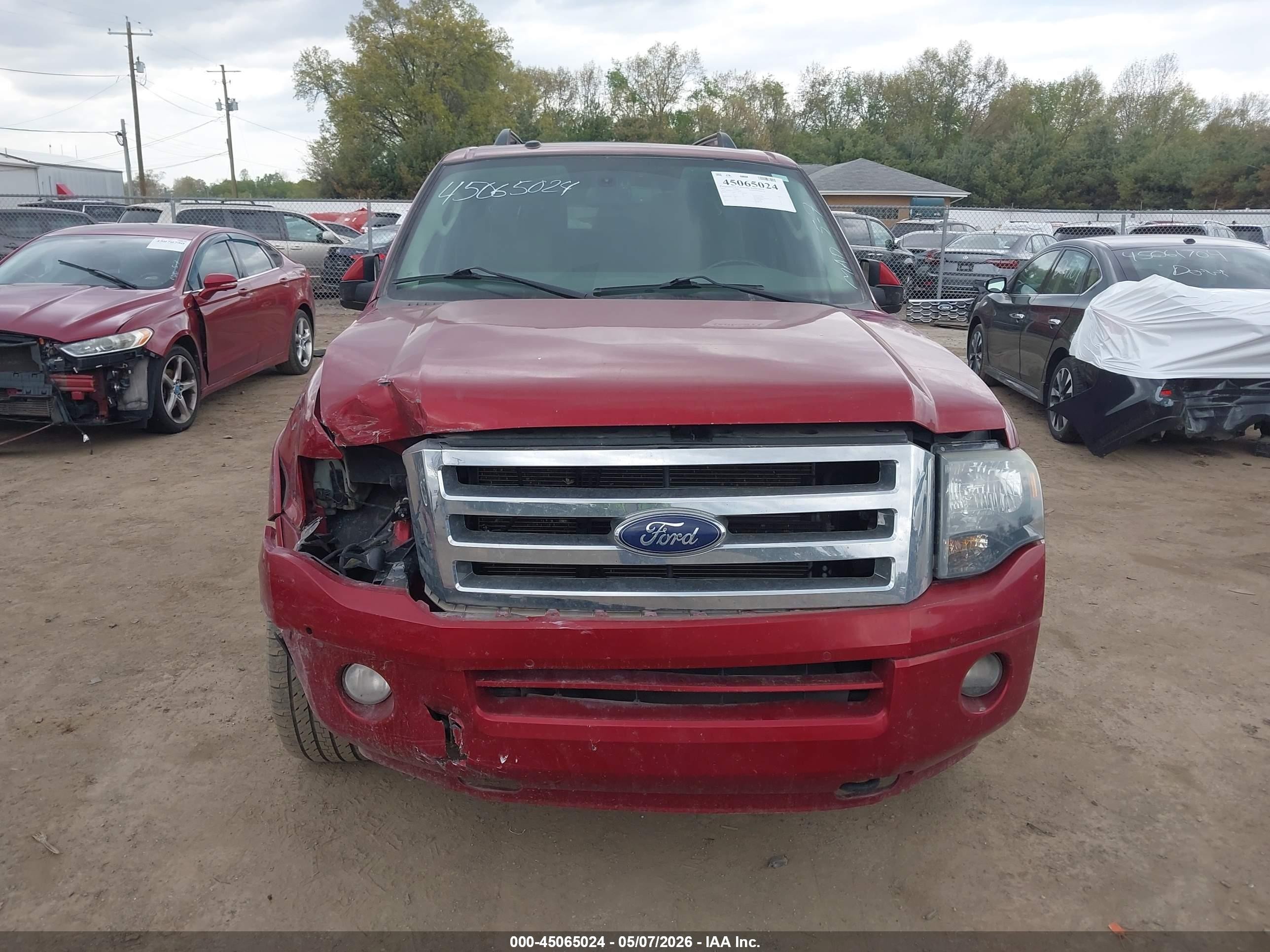 2014 Ford Expedition El Limited Red vin: 1FMJK2A57EEF18200
