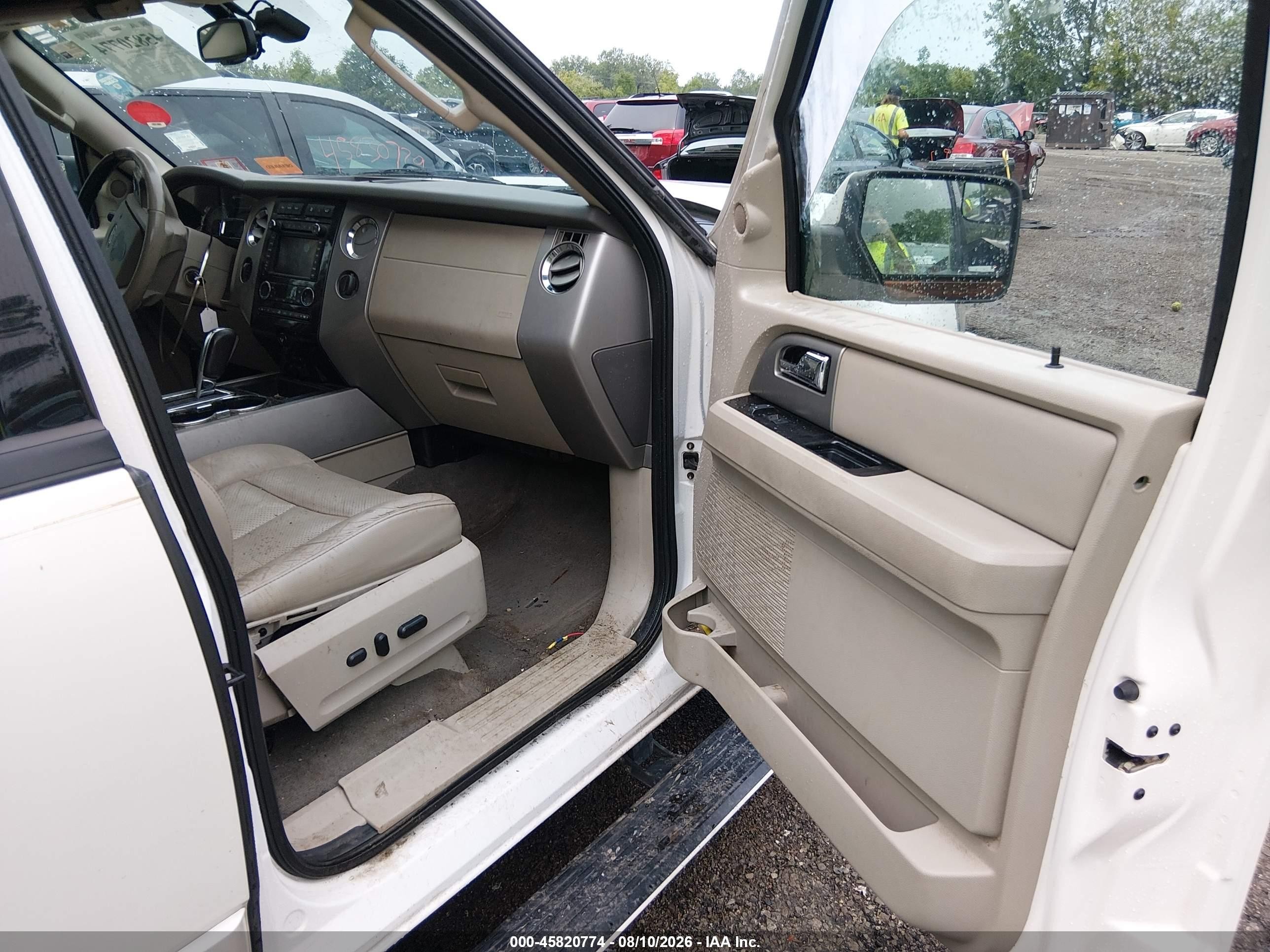 2013 Ford Expedition El Limited White vin: 1FMJK2A58DEF16244