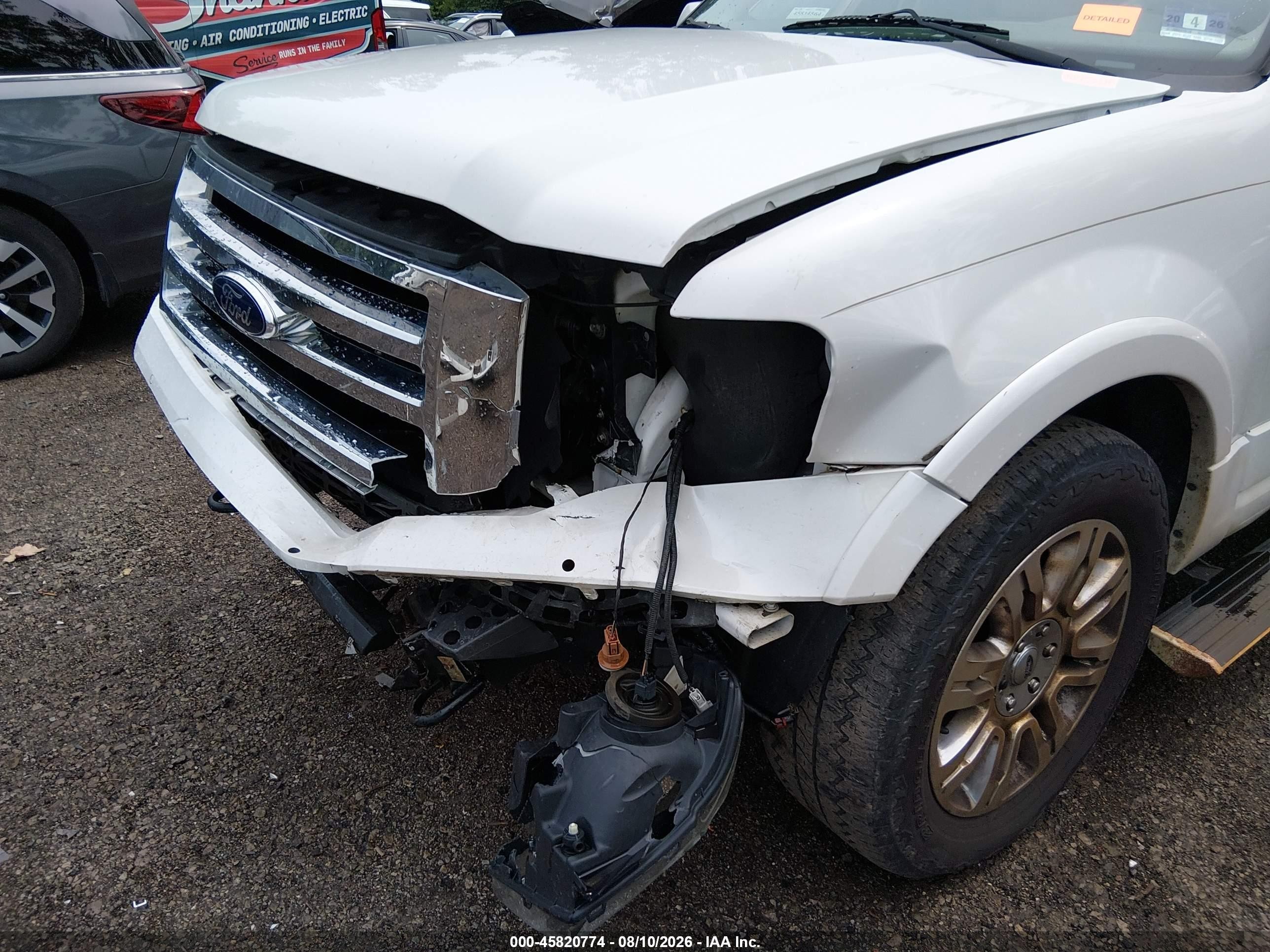 2013 Ford Expedition El Limited White vin: 1FMJK2A58DEF16244
