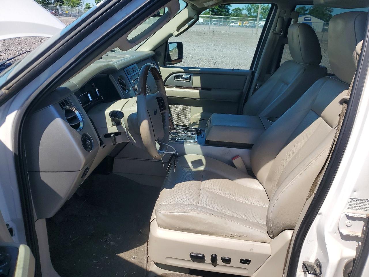 2010 Ford Expedition El Limited White vin: 1FMJK2A59AEB62133