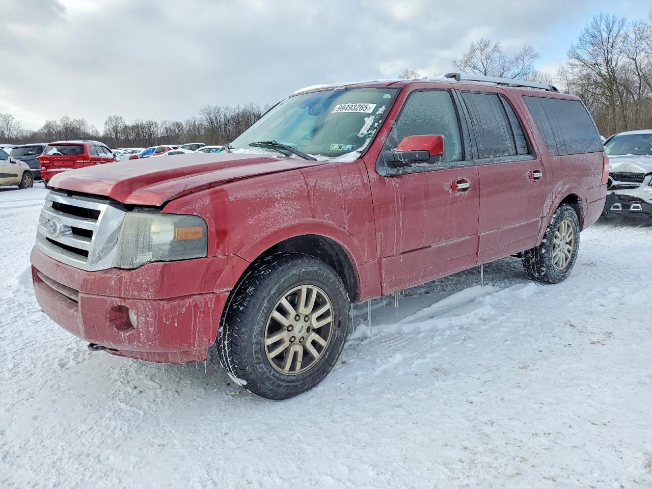 2014 Ford Expedition El Limited Red vin: 1FMJK2A59EEF57211