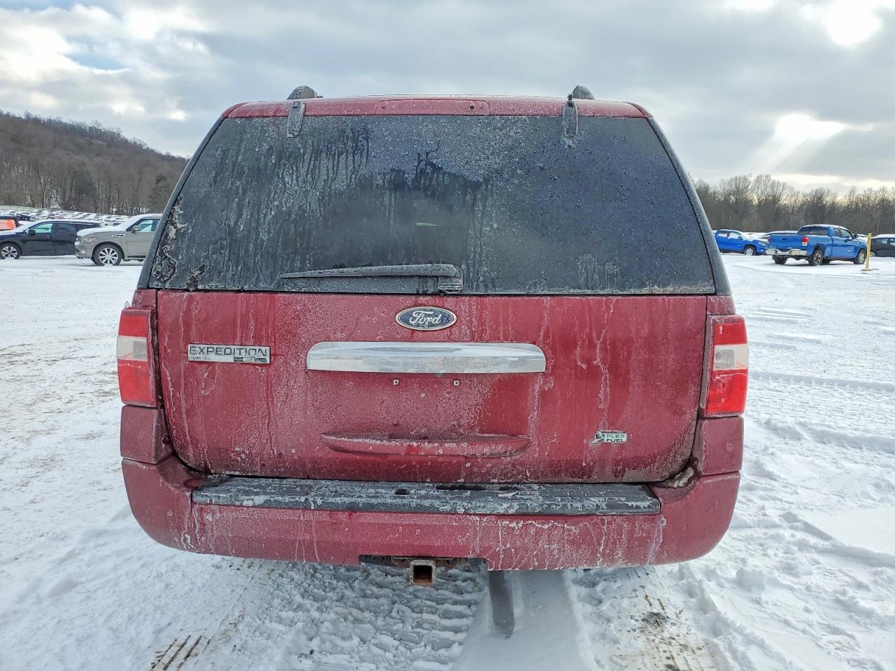 2014 Ford Expedition El Limited Red vin: 1FMJK2A59EEF57211