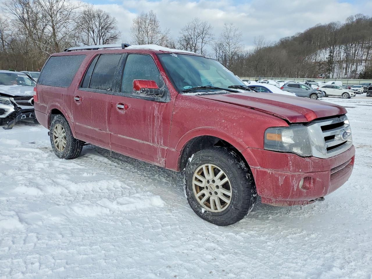 2014 Ford Expedition El Limited Red vin: 1FMJK2A59EEF57211