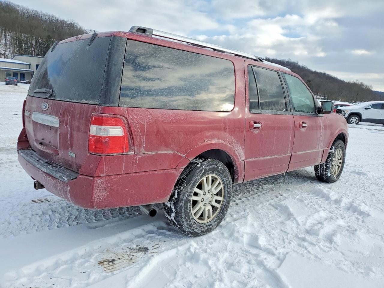 2014 Ford Expedition El Limited Red vin: 1FMJK2A59EEF57211