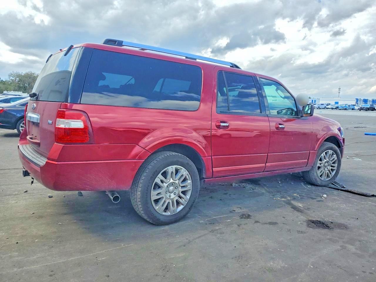 2013 Ford Expedition El Limited Red vin: 1FMJK2A5XDEF43669