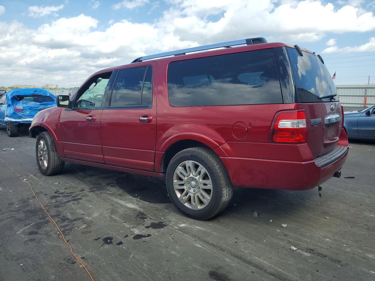 2013 Ford Expedition El Limited Red vin: 1FMJK2A5XDEF43669