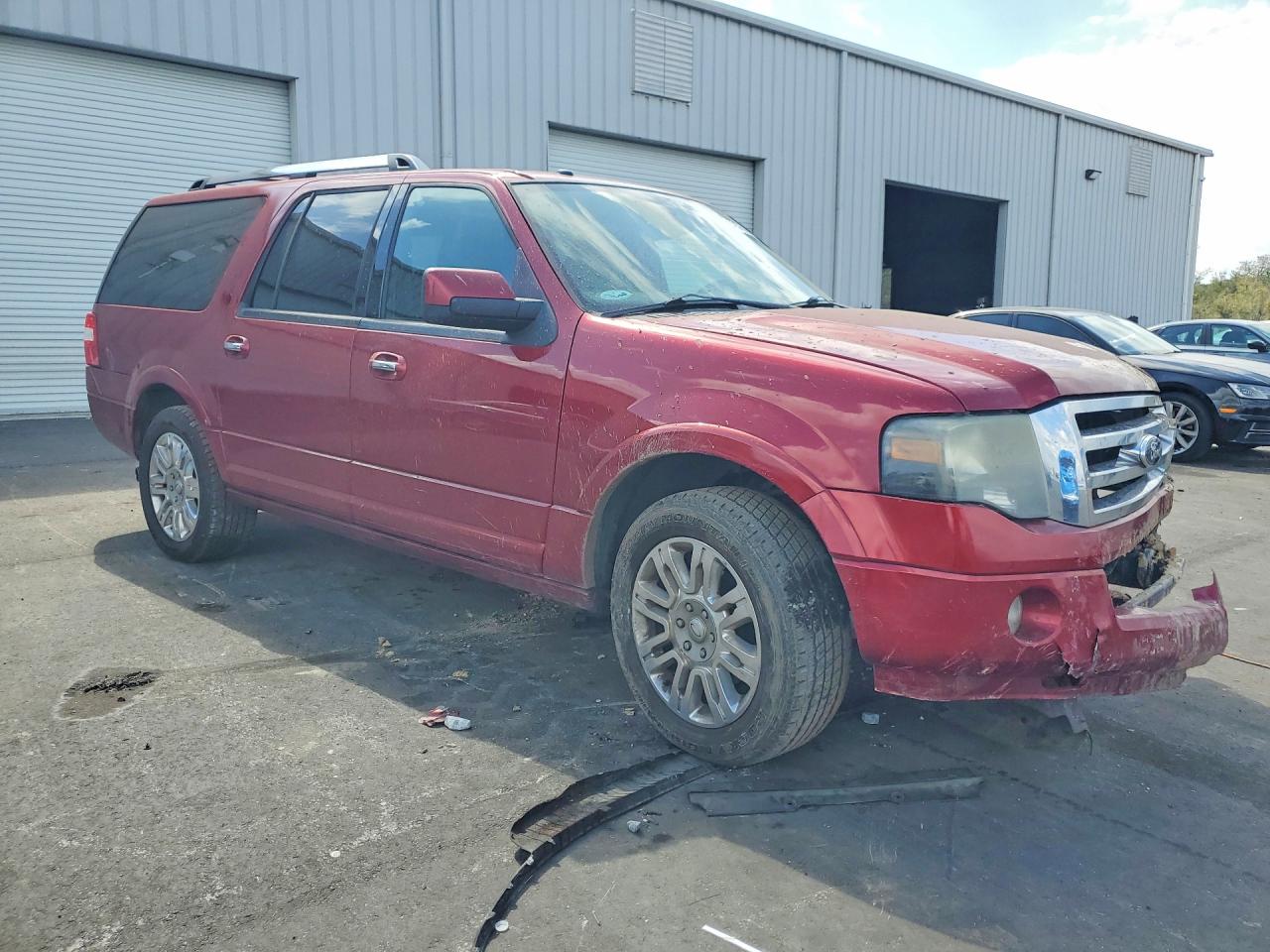 2013 Ford Expedition El Limited Red vin: 1FMJK2A5XDEF43669