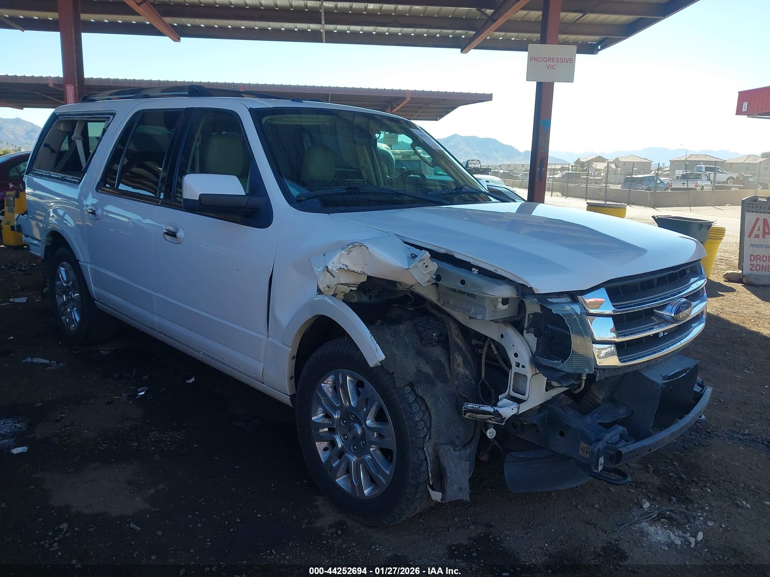 2015 Ford Expedition Max Limited White vin: 1FMJK2AT1FEF07774