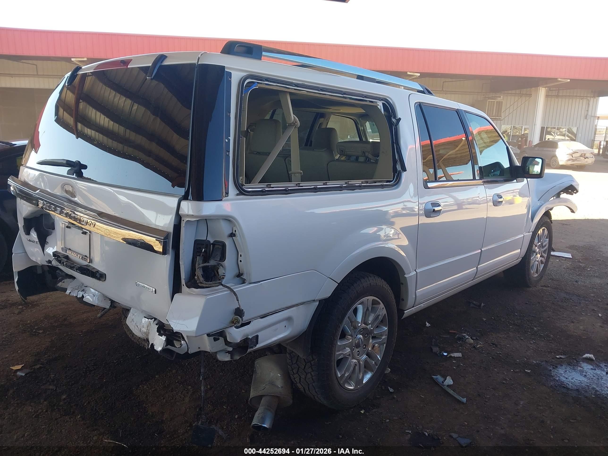 2015 Ford Expedition Max Limited White vin: 1FMJK2AT1FEF07774
