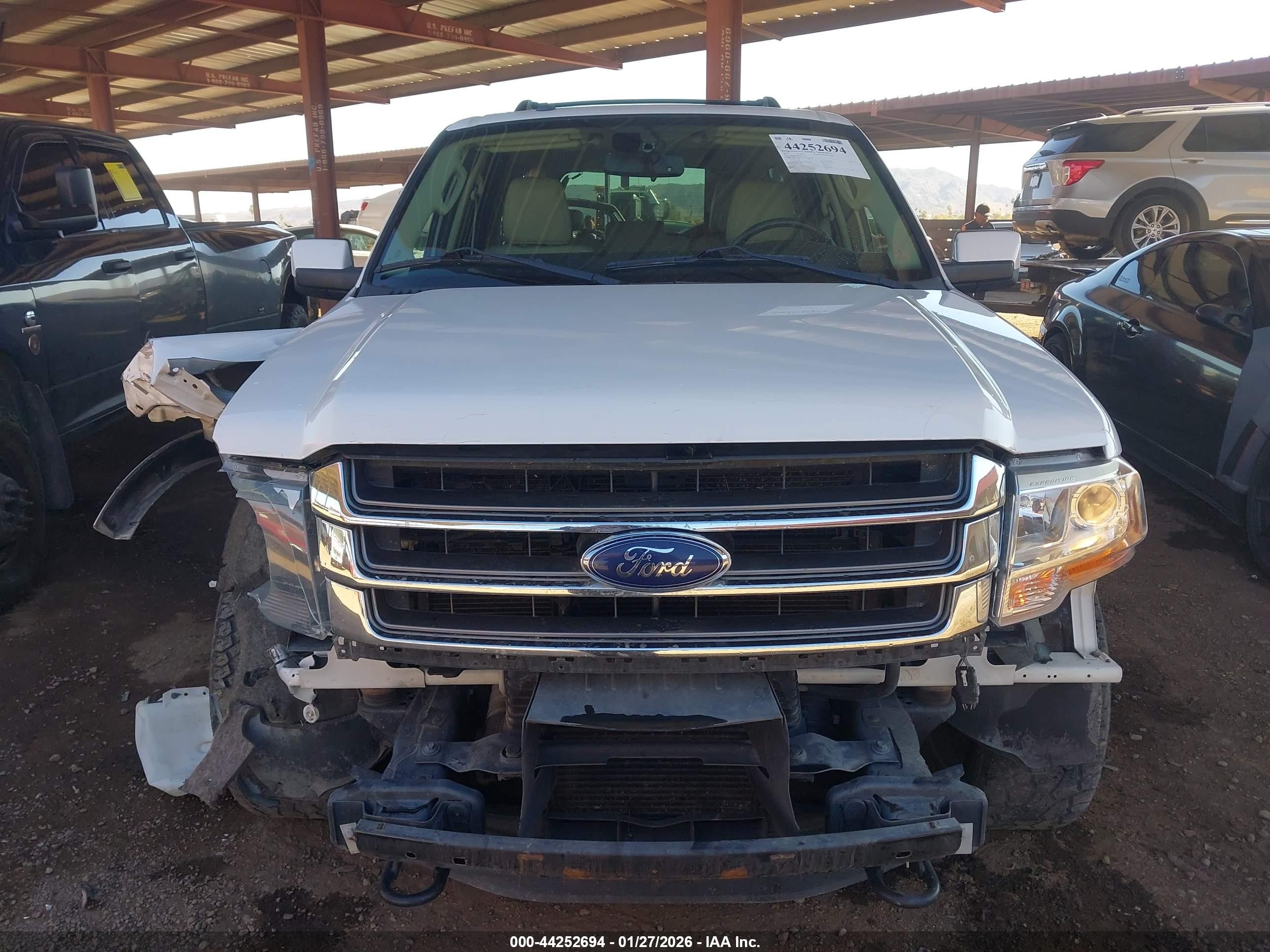 2015 Ford Expedition Max Limited White vin: 1FMJK2AT1FEF07774