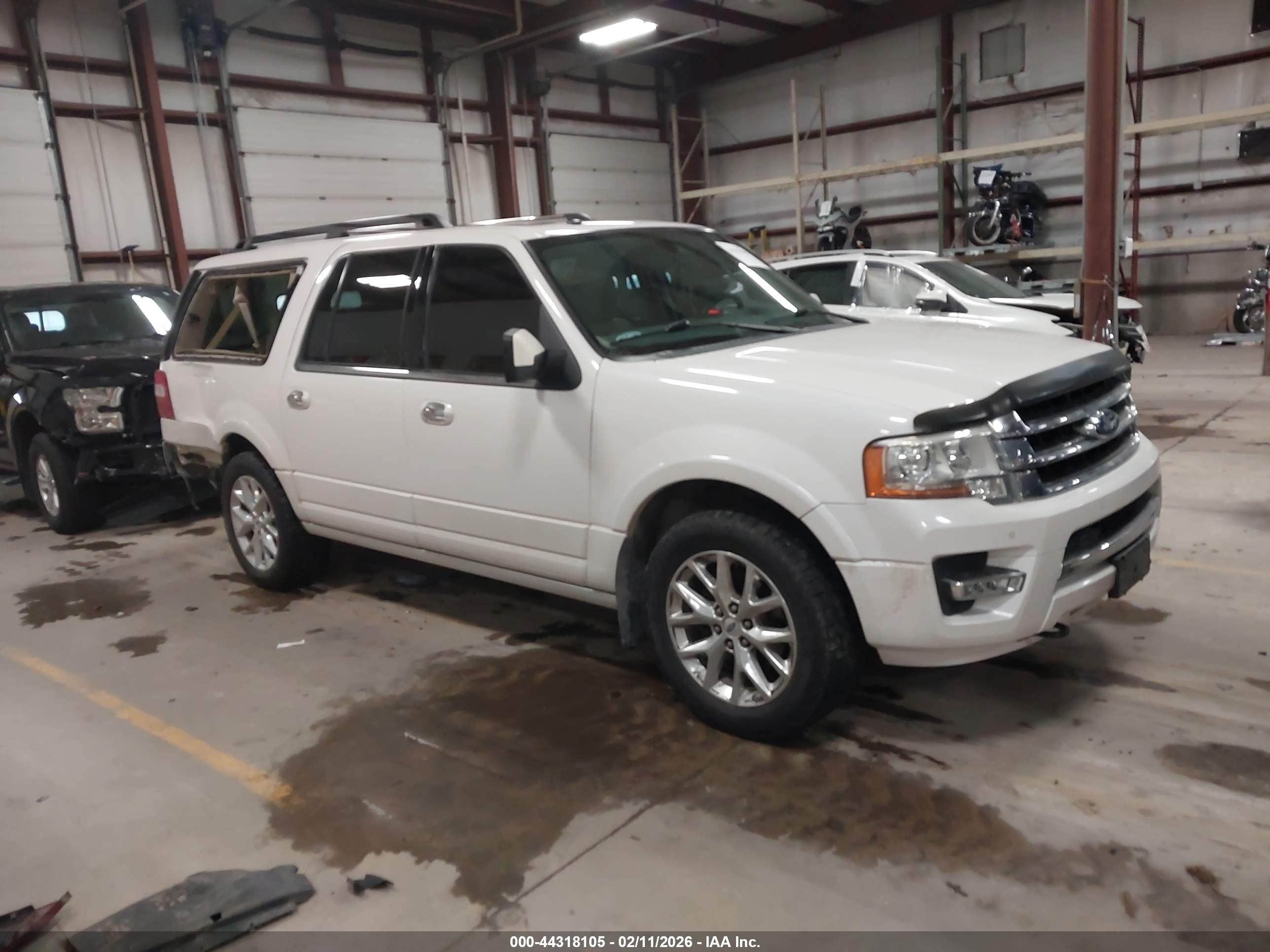 2015 Ford Expedition Max Limited White vin: 1FMJK2AT2FEF12000
